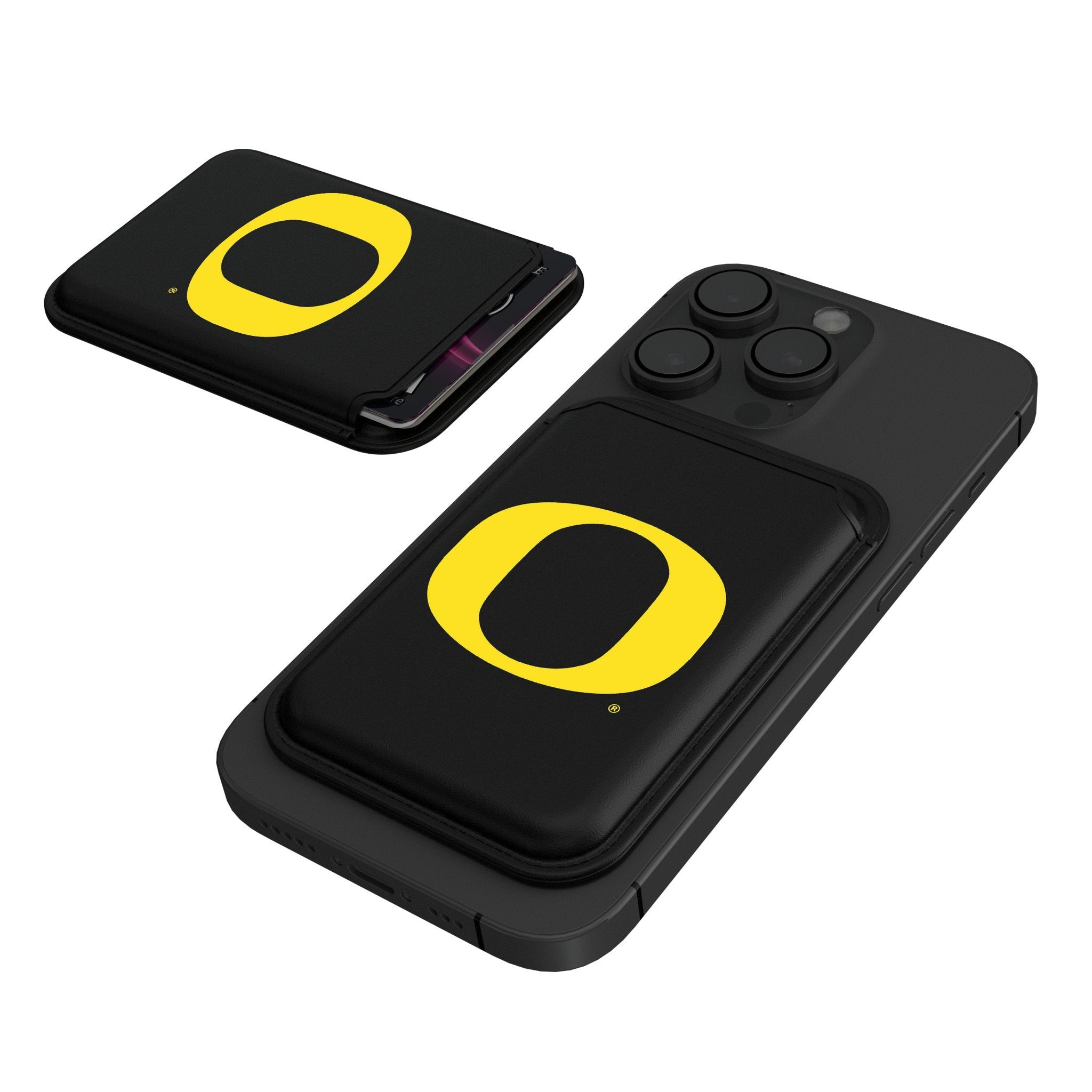 University of Oregon Ducks Insignia Black Magnetic Credit Card Wallet - Sports Gifts, Sports Memorabilia, Sports Collectibles, Fan Shop