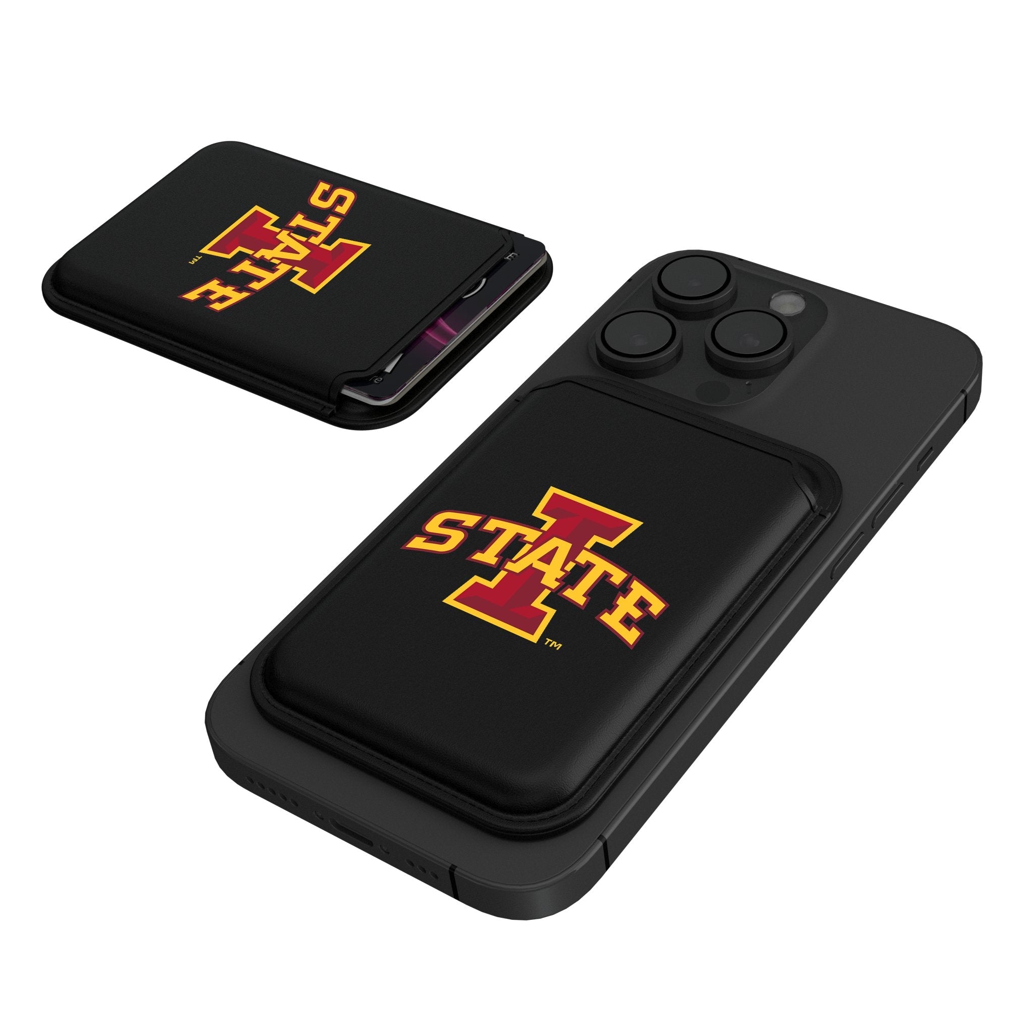 Iowa State University Cyclones Insignia Black Magnetic Credit Card Wallet - Sports Gifts, Sports Memorabilia, Sports Collectibles, Fan Shop