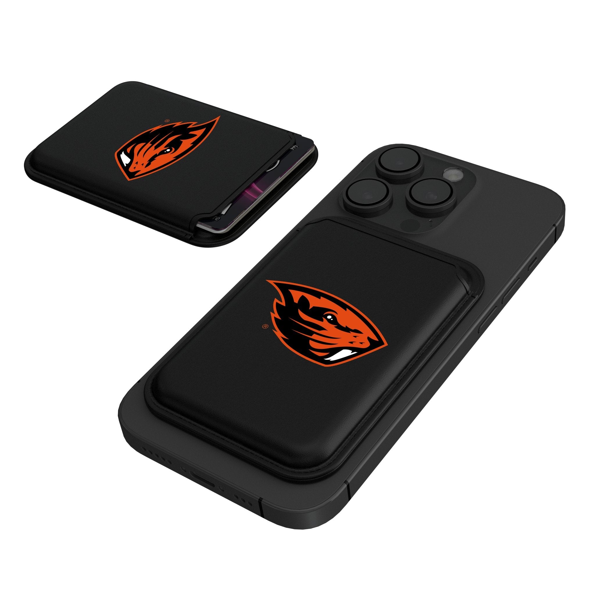 Oregon State University Beavers Insignia Black Magnetic Credit Card Wallet - Sports Gifts, Sports Memorabilia, Sports Collectibles, Fan Shop