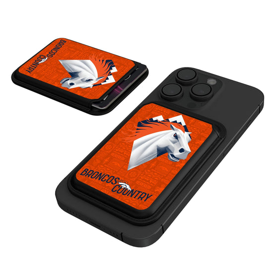 Denver Broncos 2024 Illustrated Limited Edition Black Magnetic Credit Card Wallet-0