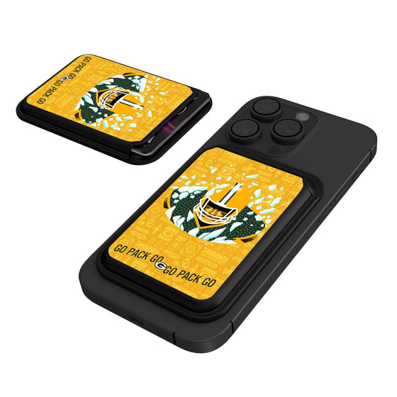 Green Bay Packers 2024 Illustrated Limited Edition Black Magnetic Credit Card Wallet-0