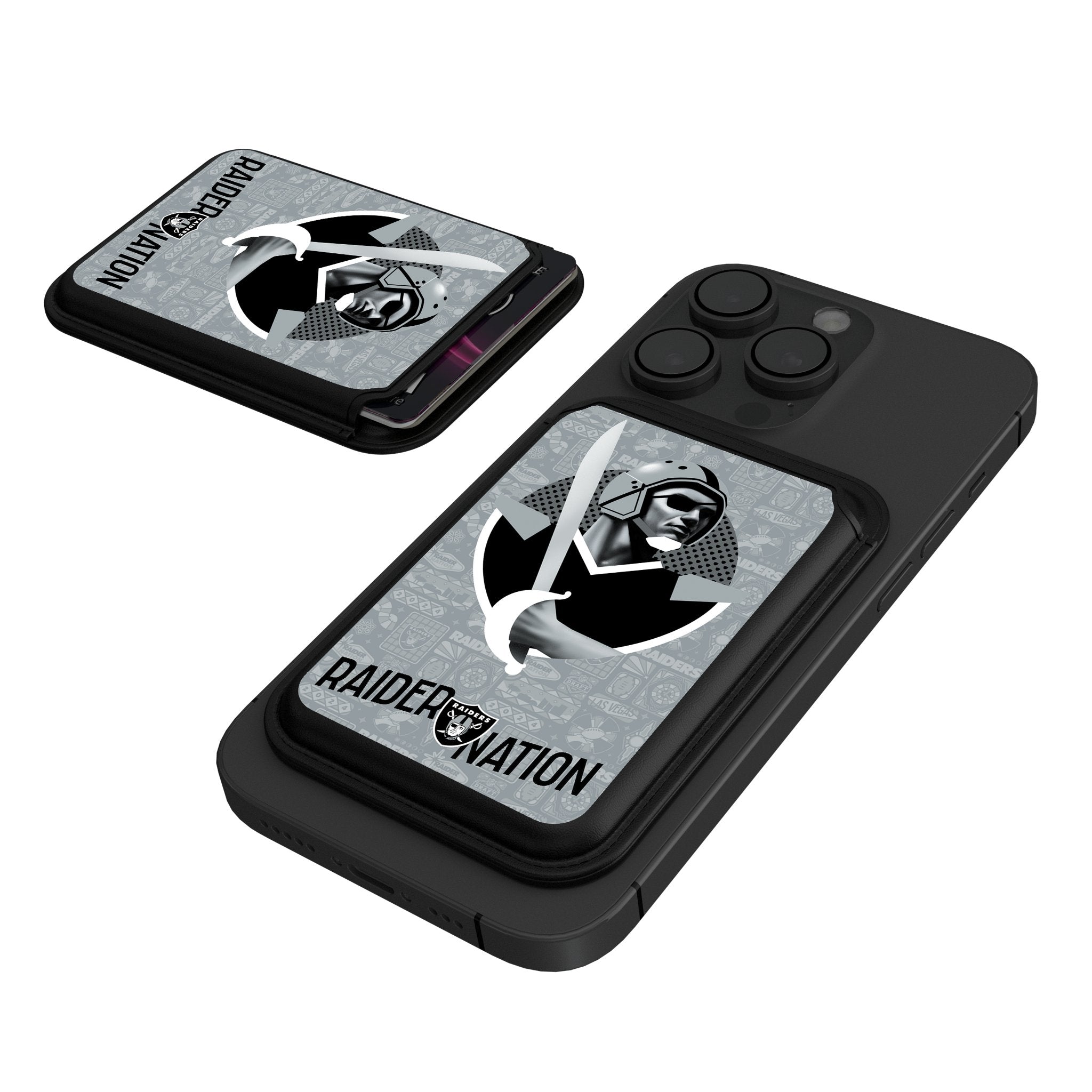 Las Vegas Raiders 2024 Illustrated Limited Edition Black Magnetic Credit Card Wallet - Sports Gifts, Sports Memorabilia, Sports Collectibles, Fan Shop