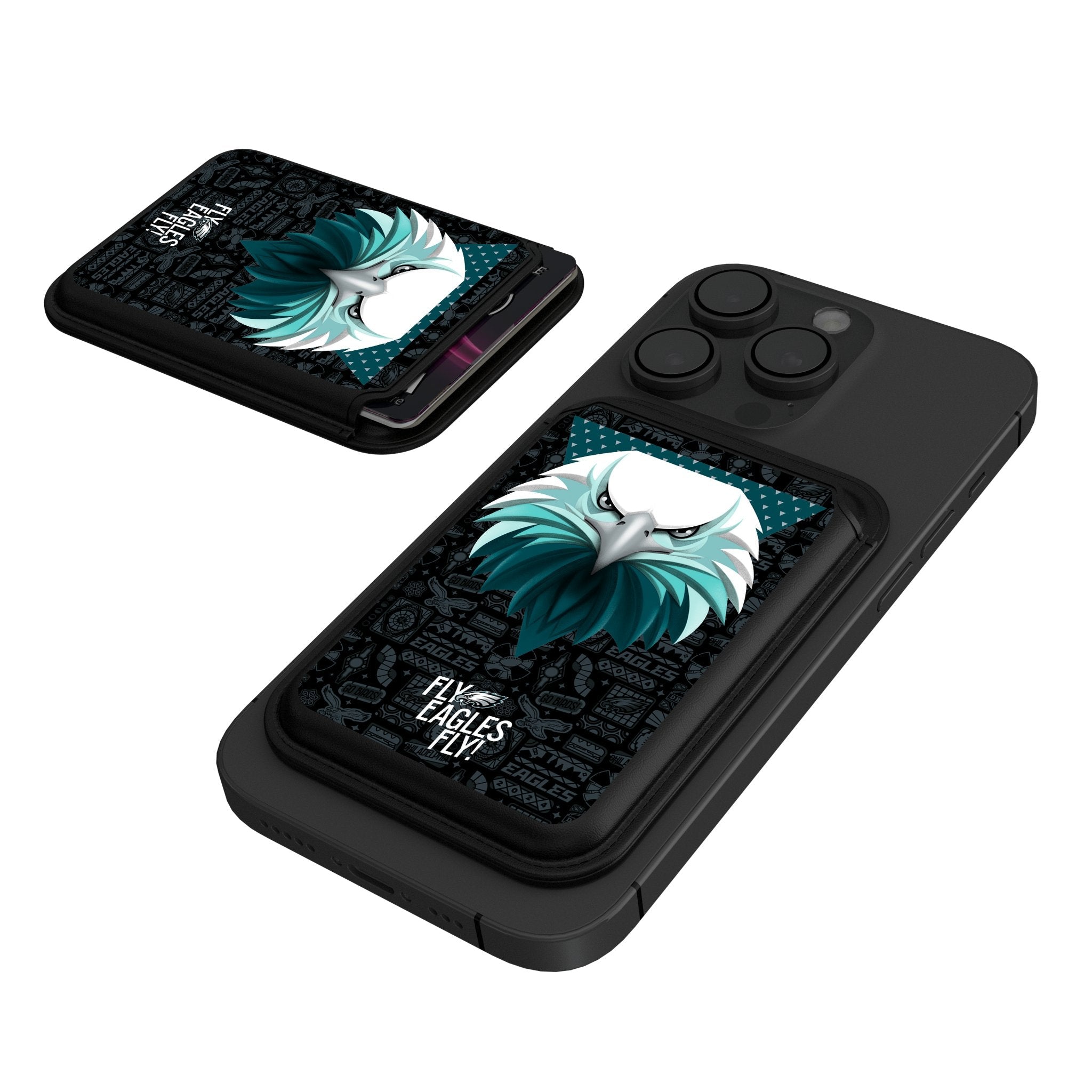 Philadelphia Eagles 2024 Illustrated Limited Edition Black Magnetic Credit Card Wallet - Sports Gifts, Sports Memorabilia, Sports Collectibles, Fan Shop