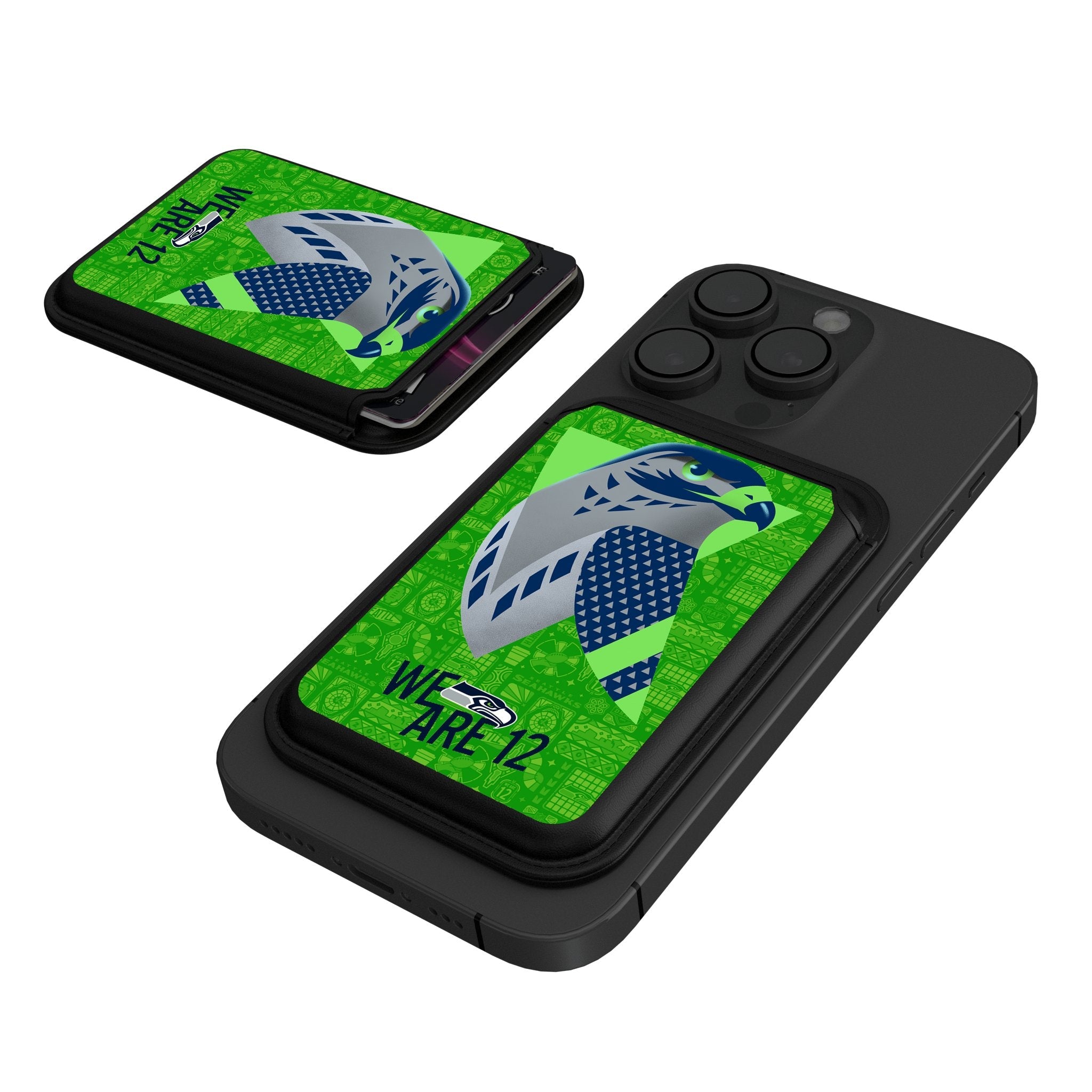 Seattle Seahawks 2024 Illustrated Limited Edition Black Magnetic Credit Card Wallet - Sports Gifts, Sports Memorabilia, Sports Collectibles, Fan Shop