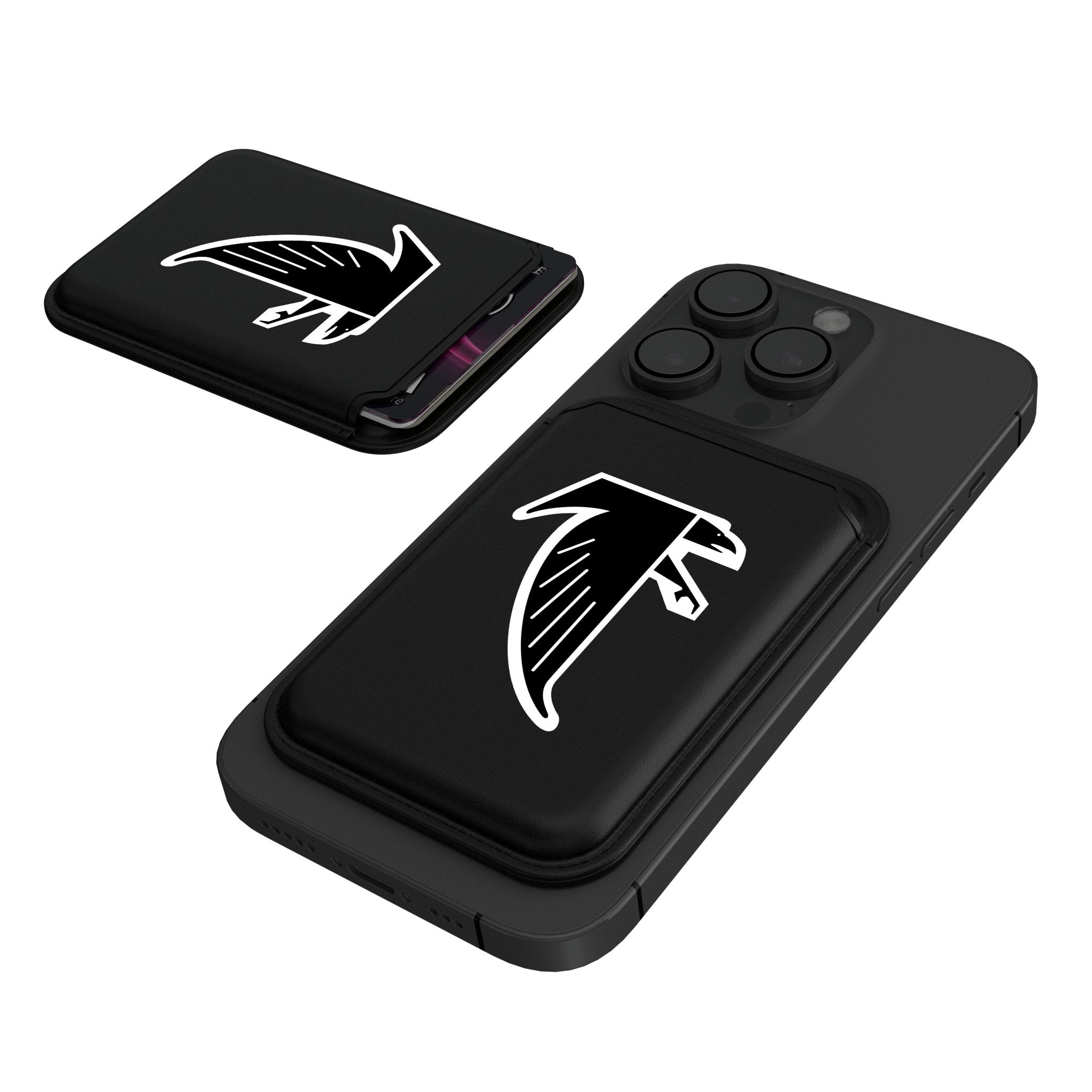 Atlanta Falcons Classic  Insignia Black Magnetic Credit Card Wallet - Sports Gifts, Sports Memorabilia, Sports Collectibles, Fan Shop