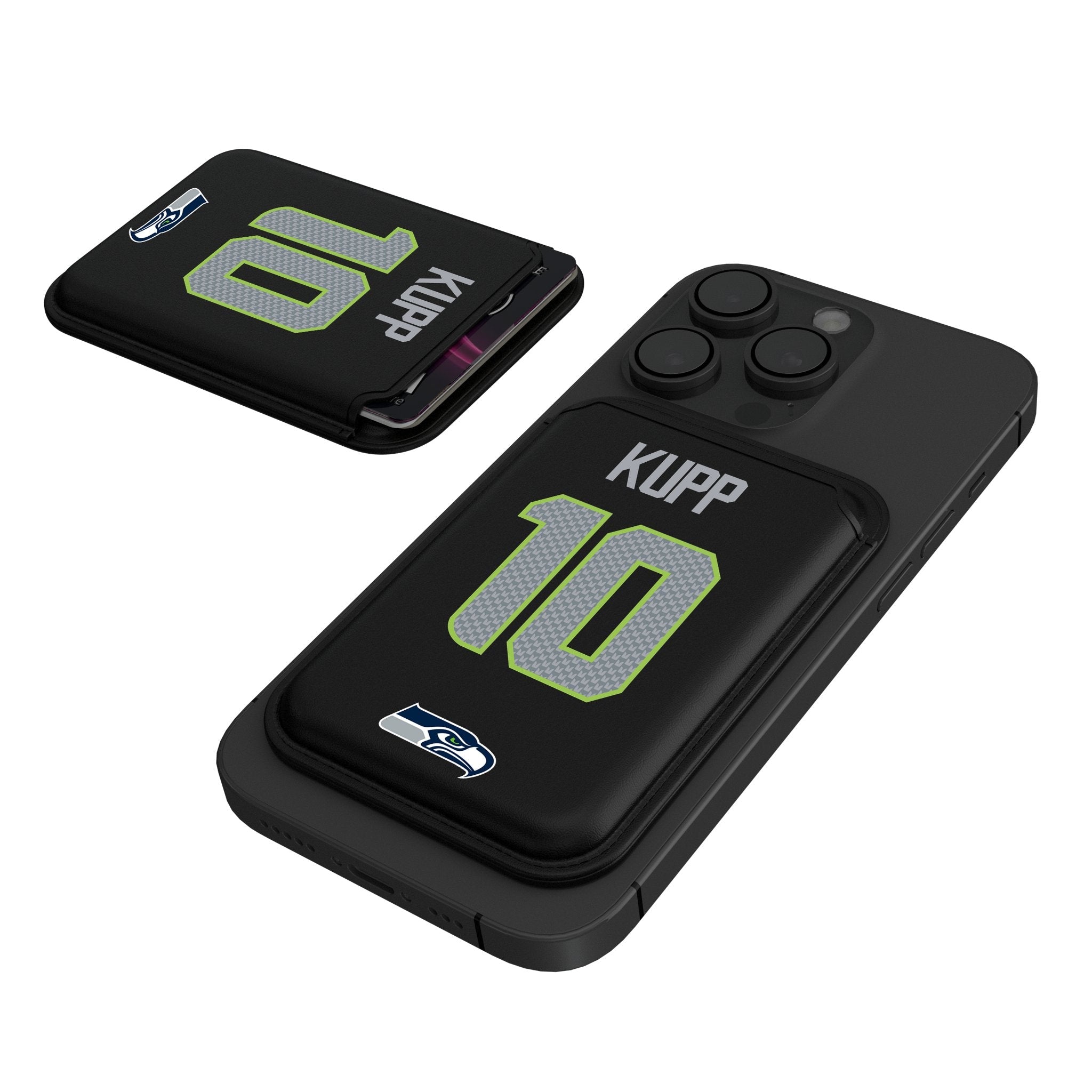 Cooper Kupp Seattle Seahawks 10 Game Tactic Black Magnetic Credit Card Wallet - Sports Gifts, Sports Memorabilia, Sports Collectibles, Fan Shop