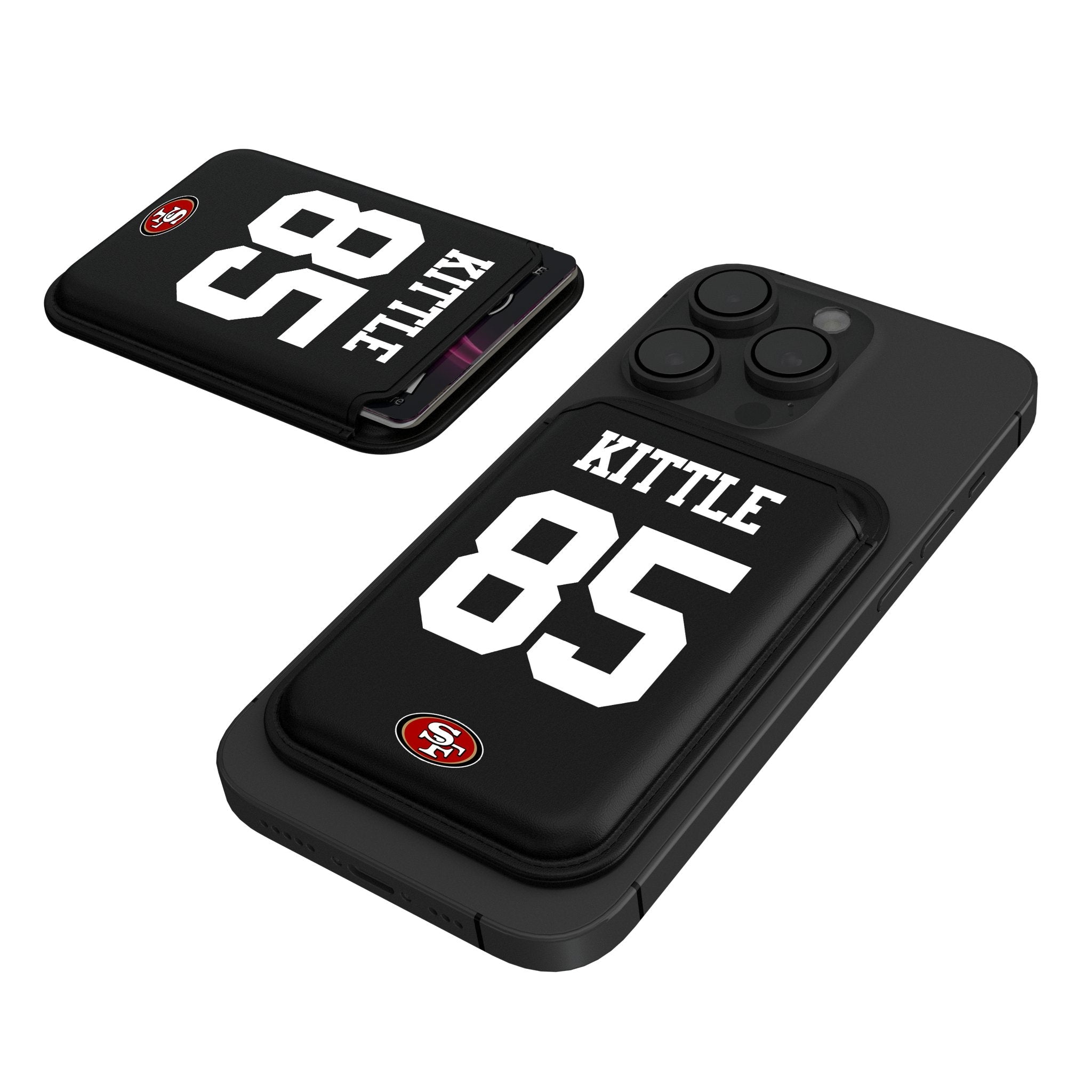 George Kittle San Francisco 49ers 85 Ready Black Magnetic Credit Card Wallet - Sports Gifts, Sports Memorabilia, Sports Collectibles, Fan Shop