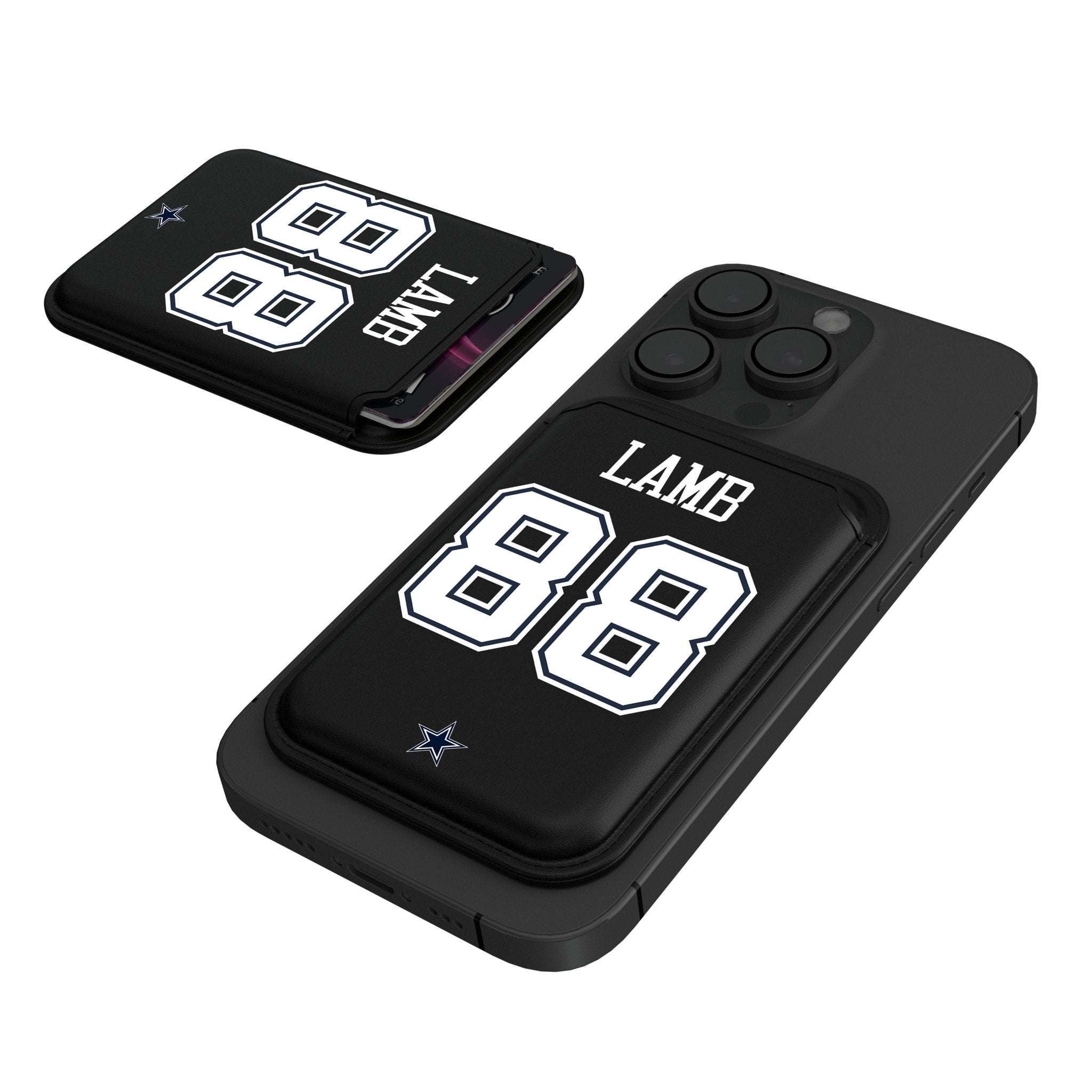 CeeDee Lamb Dallas Cowboys 88 Ready Black Magnetic Credit Card Wallet - Sports Gifts, Sports Memorabilia, Sports Collectibles, Fan Shop