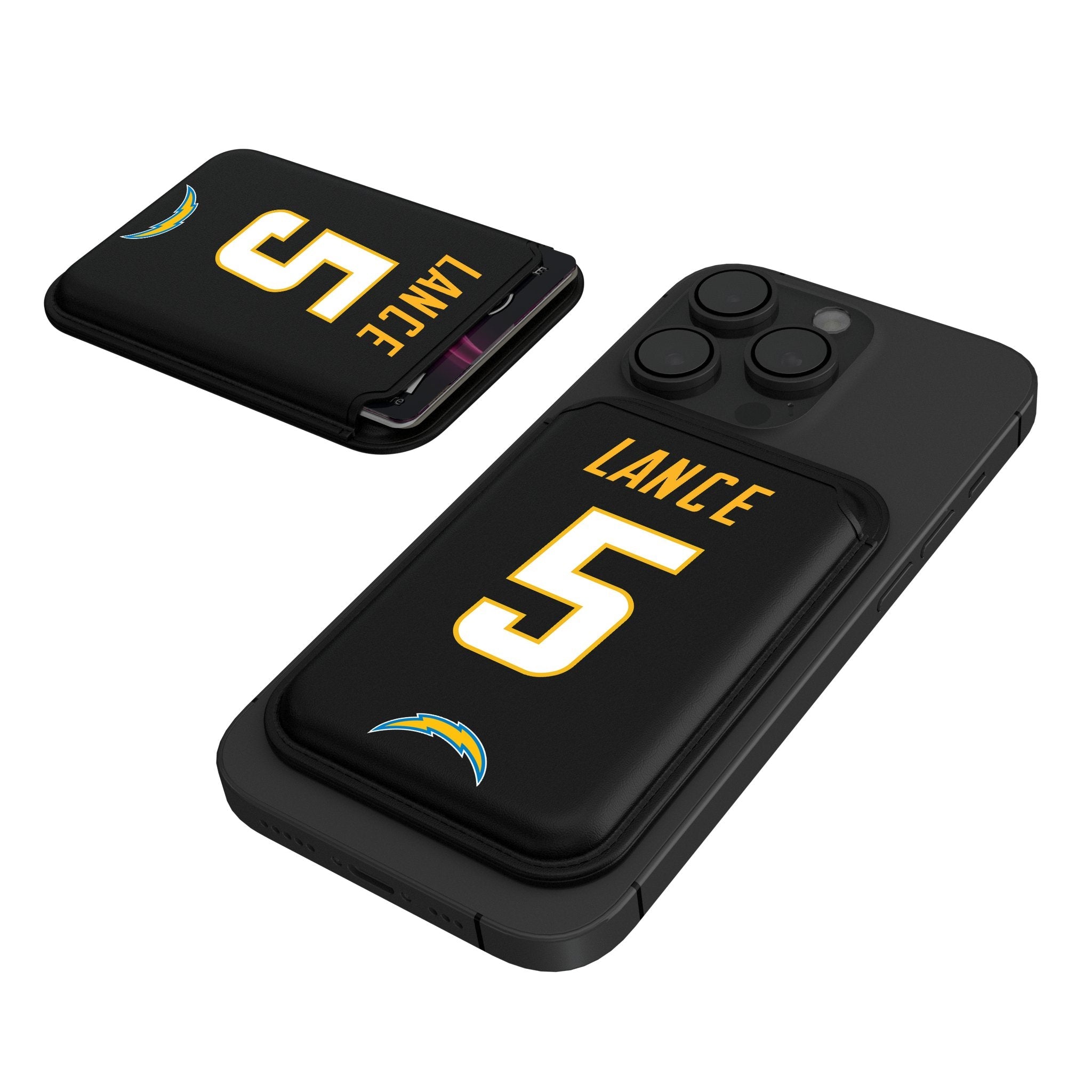 Trey Lance Los Angeles Chargers 5 Game Tactic Black Magnetic Credit Card Wallet - Sports Gifts, Sports Memorabilia, Sports Collectibles, Fan Shop