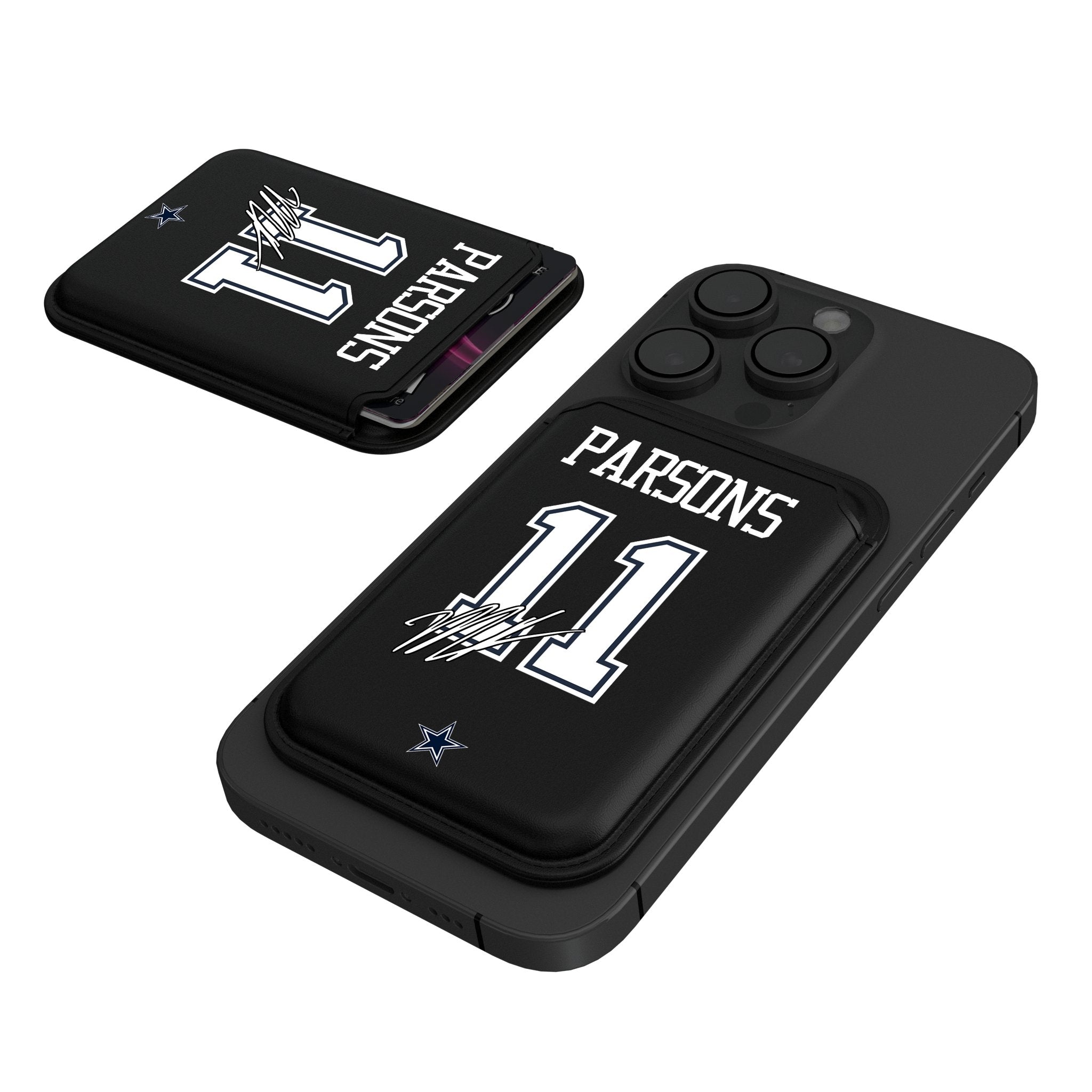 Micah Parsons Dallas Cowboys 11 Ready Black Magnetic Credit Card Wallet - Sports Gifts, Sports Memorabilia, Sports Collectibles, Fan Shop