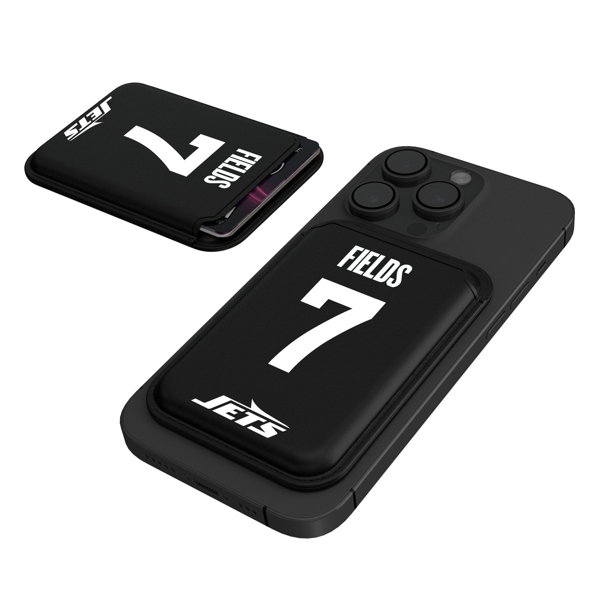 Justin Fields New York Jets 7 Game Tactic Black Magnetic Credit Card Wallet - Sports Gifts, Sports Memorabilia, Sports Collectibles, Fan Shop