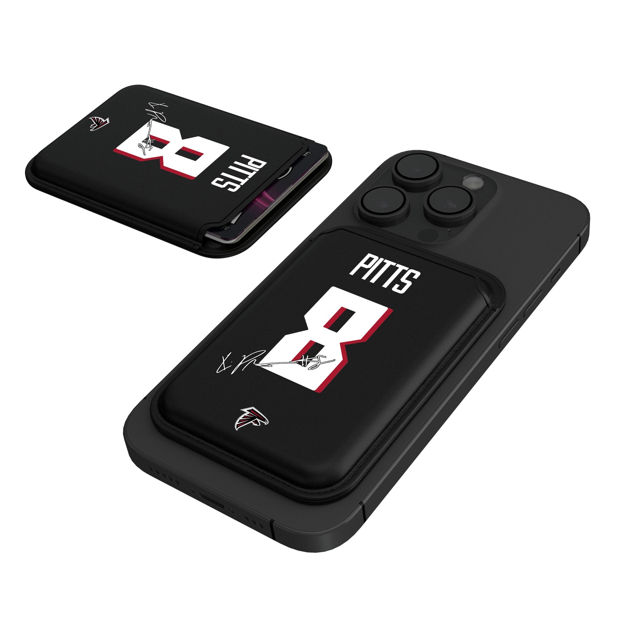 Kyle Pitts Atlanta Falcons 8 Ready Black Magnetic Credit Card Wallet - Sports Gifts, Sports Memorabilia, Sports Collectibles, Fan Shop