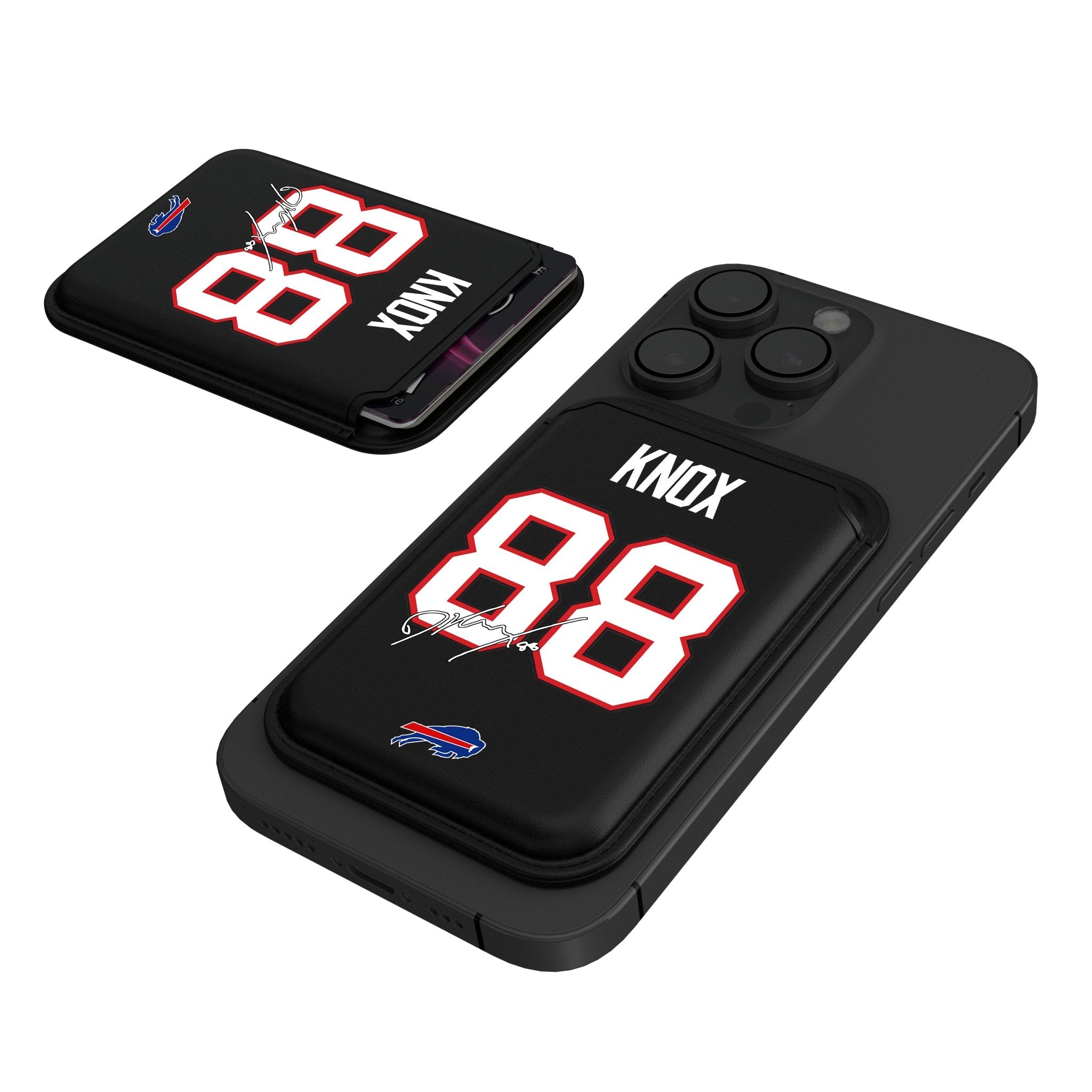 Dawson Knox Buffalo Bills 88 Ready Black Magnetic Credit Card Wallet - Sports Gifts, Sports Memorabilia, Sports Collectibles, Fan Shop