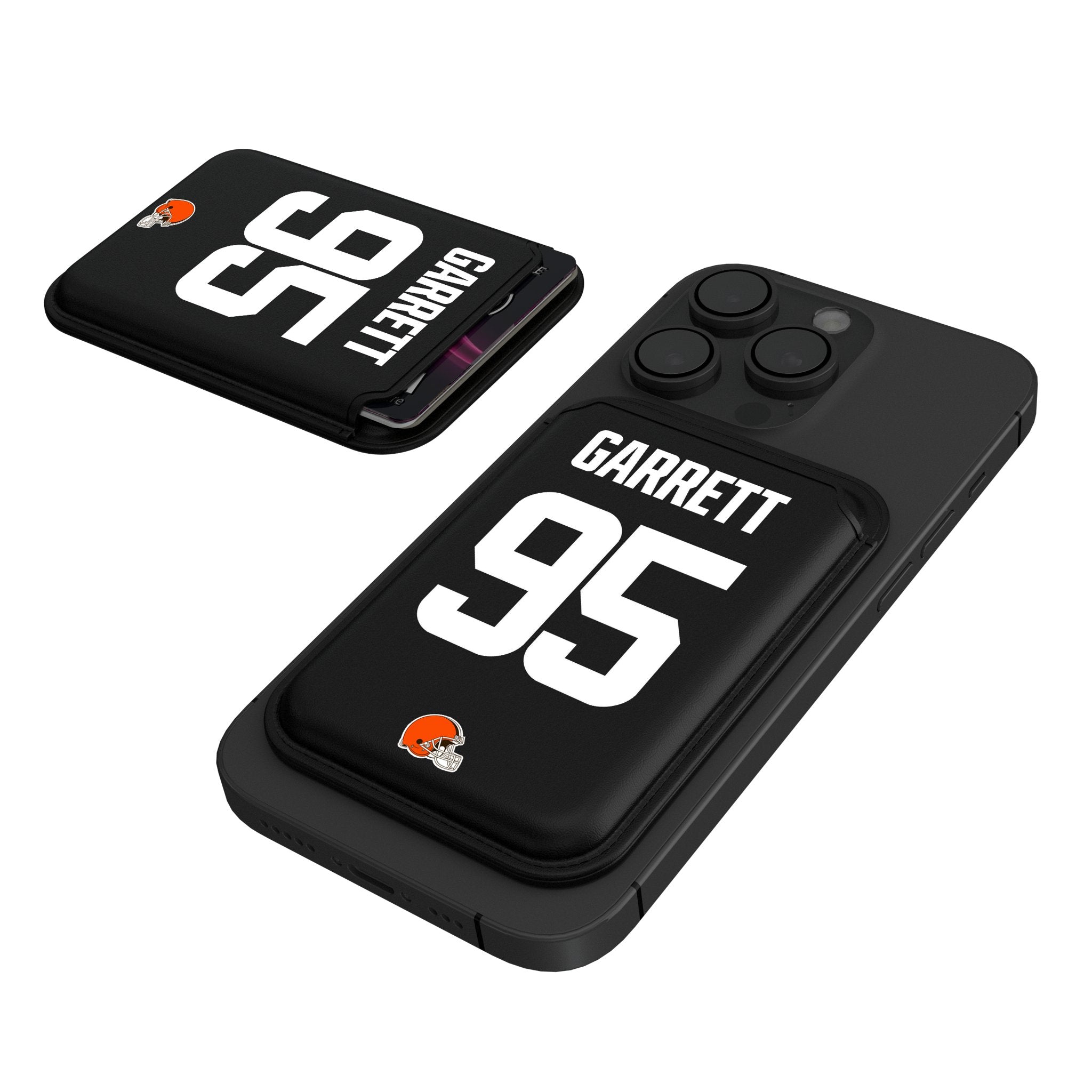 Myles Garrett Cleveland Browns 95 Ready Black Magnetic Credit Card Wallet - Sports Gifts, Sports Memorabilia, Sports Collectibles, Fan Shop