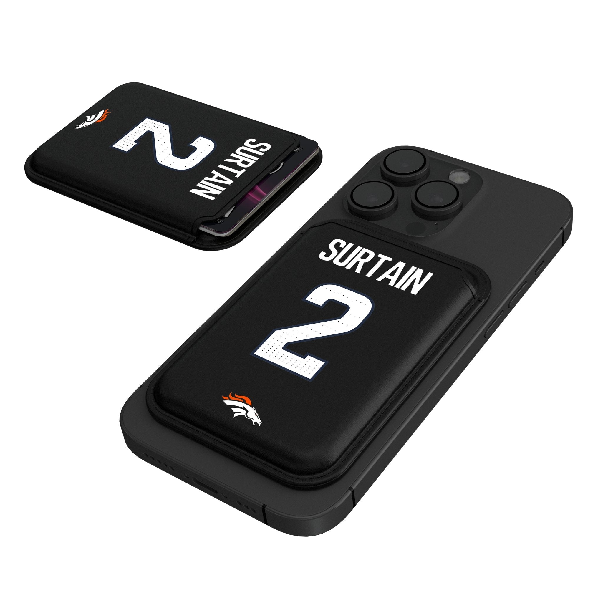 Pat Surtain II Denver Broncos 2 Game Tactic Black Magnetic Credit Card Wallet - Sports Gifts, Sports Memorabilia, Sports Collectibles, Fan Shop