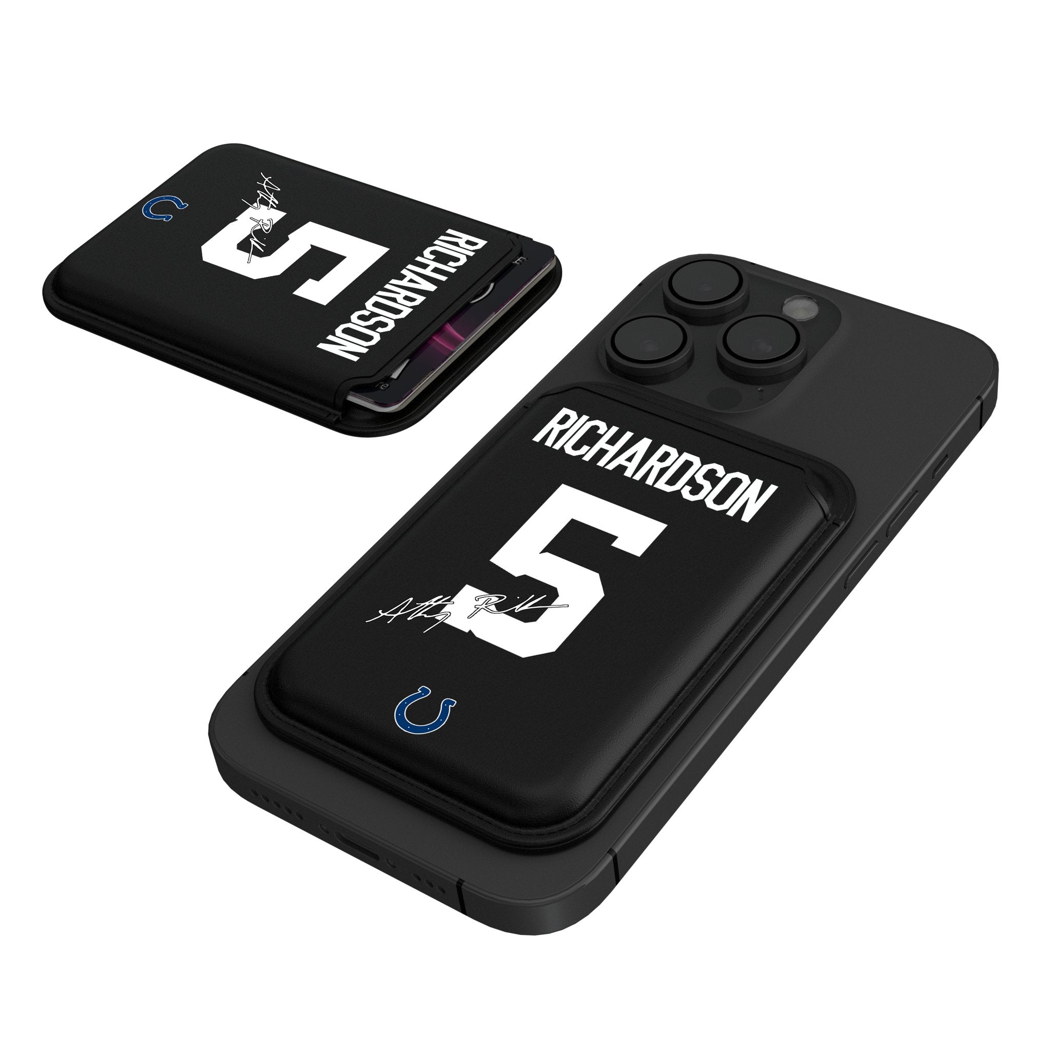 Anthony Richardson Indianapolis Colts 5 Ready Black Magnetic Credit Card Wallet - Sports Gifts, Sports Memorabilia, Sports Collectibles, Fan Shop