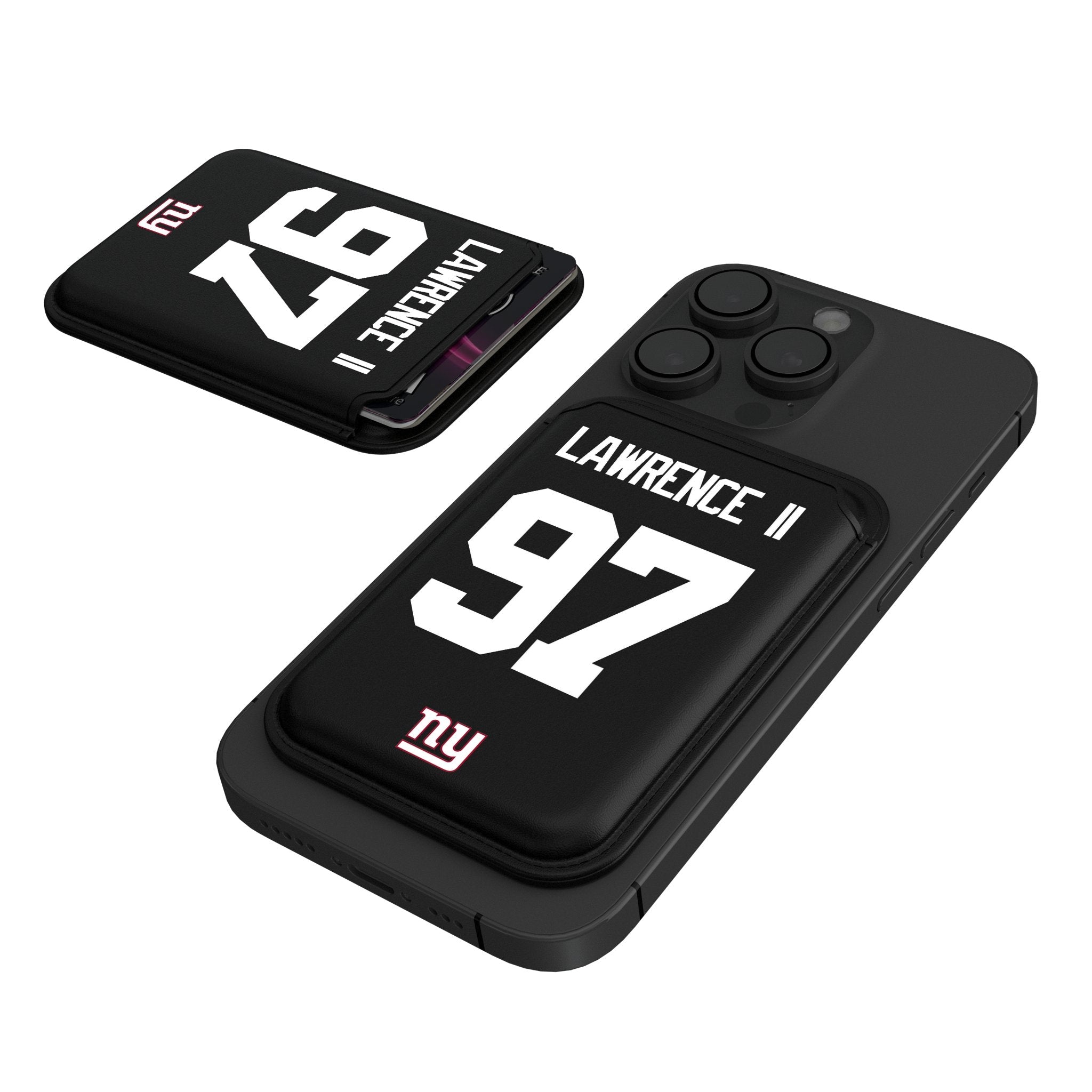 Dexter Lawrence II New York Giants 97 Ready Black Magnetic Credit Card Wallet - Sports Gifts, Sports Memorabilia, Sports Collectibles, Fan Shop