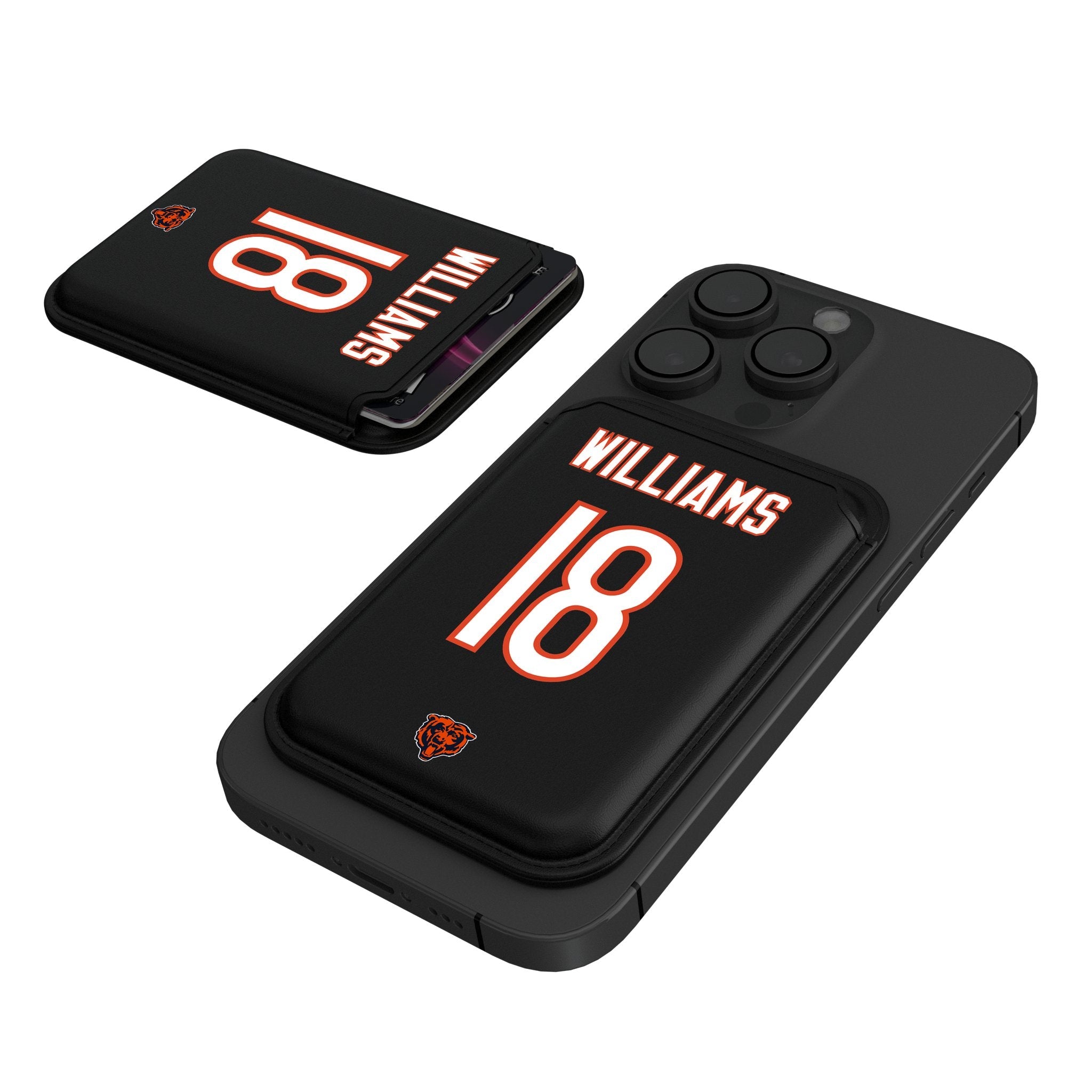 Caleb Williams Chicago Bears 18 Ready Black Magnetic Credit Card Wallet - Sports Gifts, Sports Memorabilia, Sports Collectibles, Fan Shop