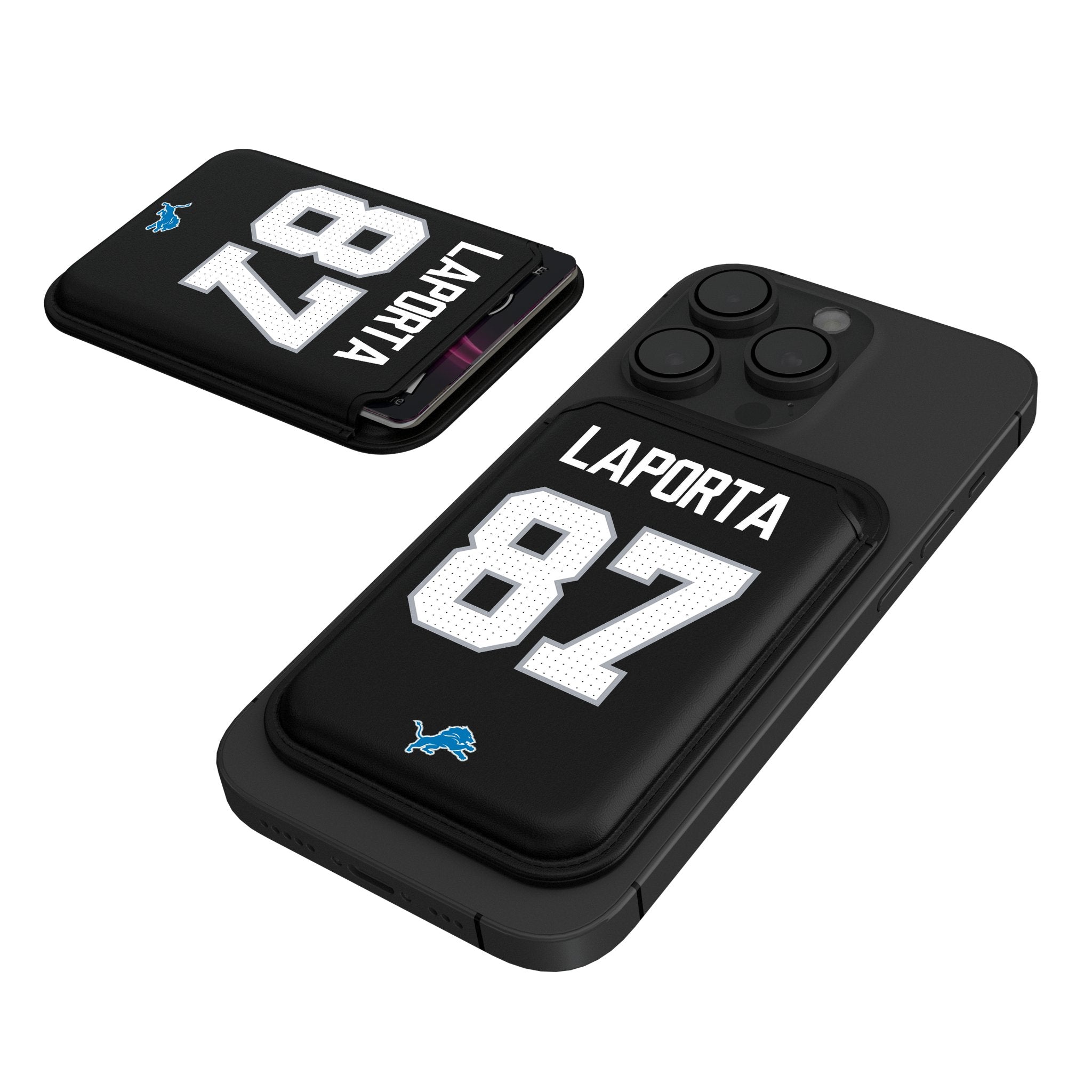 Sam LaPorta Detroit Lions 87 Ready Black Magnetic Credit Card Wallet - Sports Gifts, Sports Memorabilia, Sports Collectibles, Fan Shop
