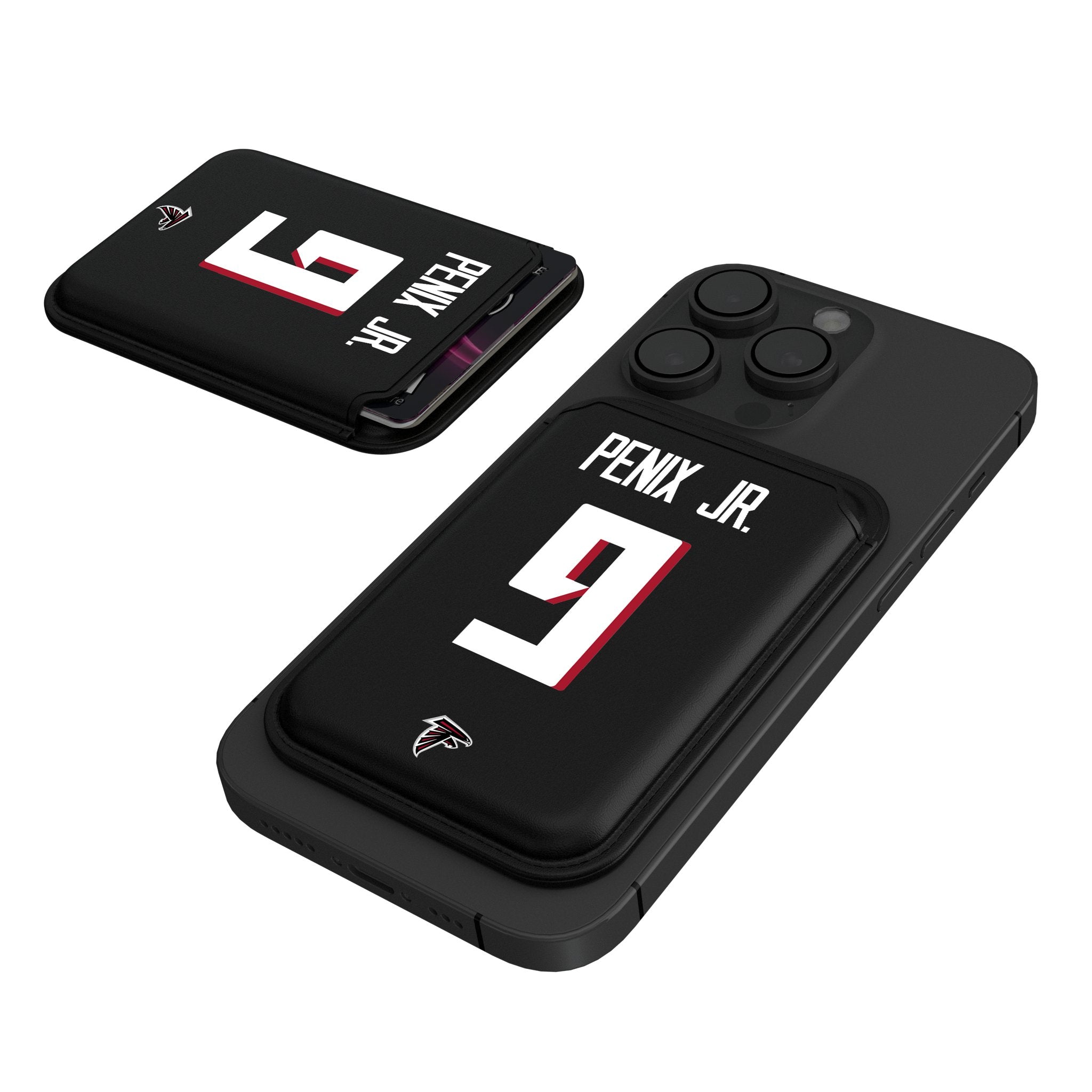 Michael Penix Jr. Atlanta Falcons 9 Game Tactic Black Magnetic Credit Card Wallet - Sports Gifts, Sports Memorabilia, Sports Collectibles, Fan Shop