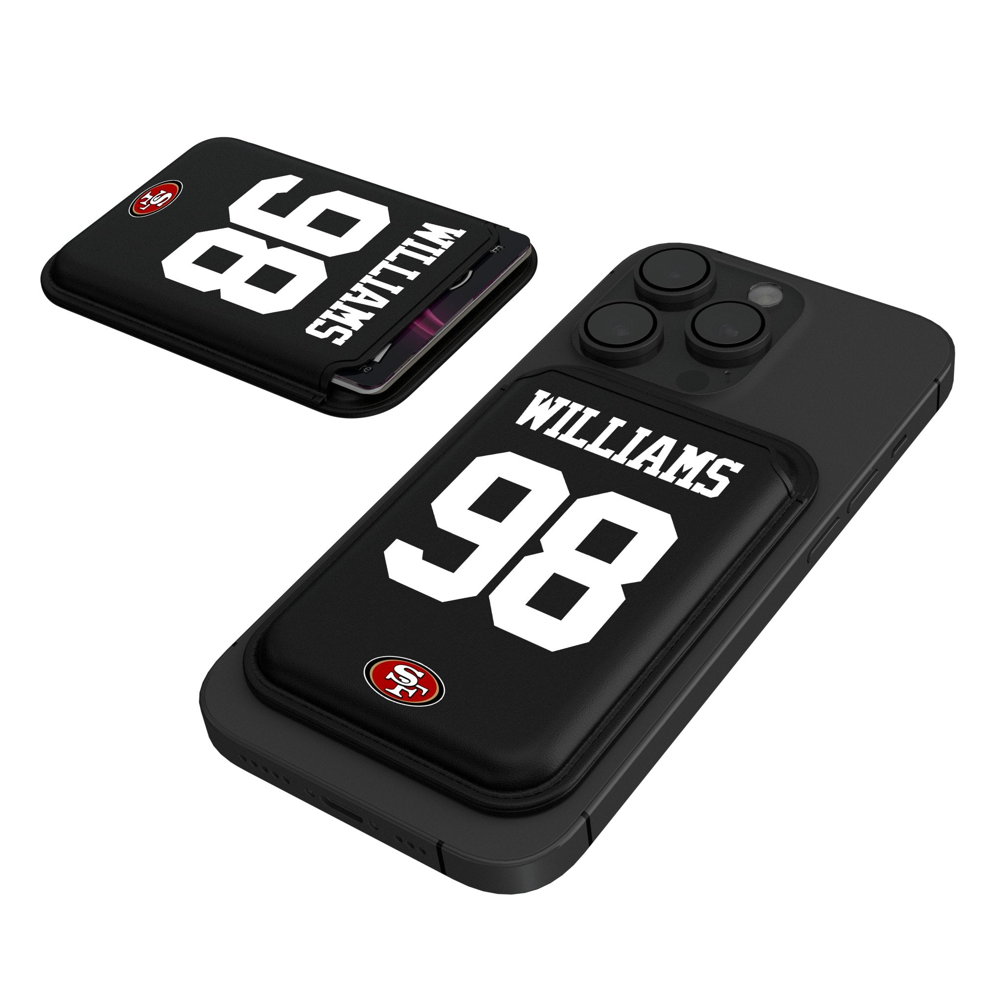Mykel Williams San Francisco 49ers 98 Game Tactic Black Magnetic Credit Card Wallet - Sports Gifts, Sports Memorabilia, Sports Collectibles, Fan Shop