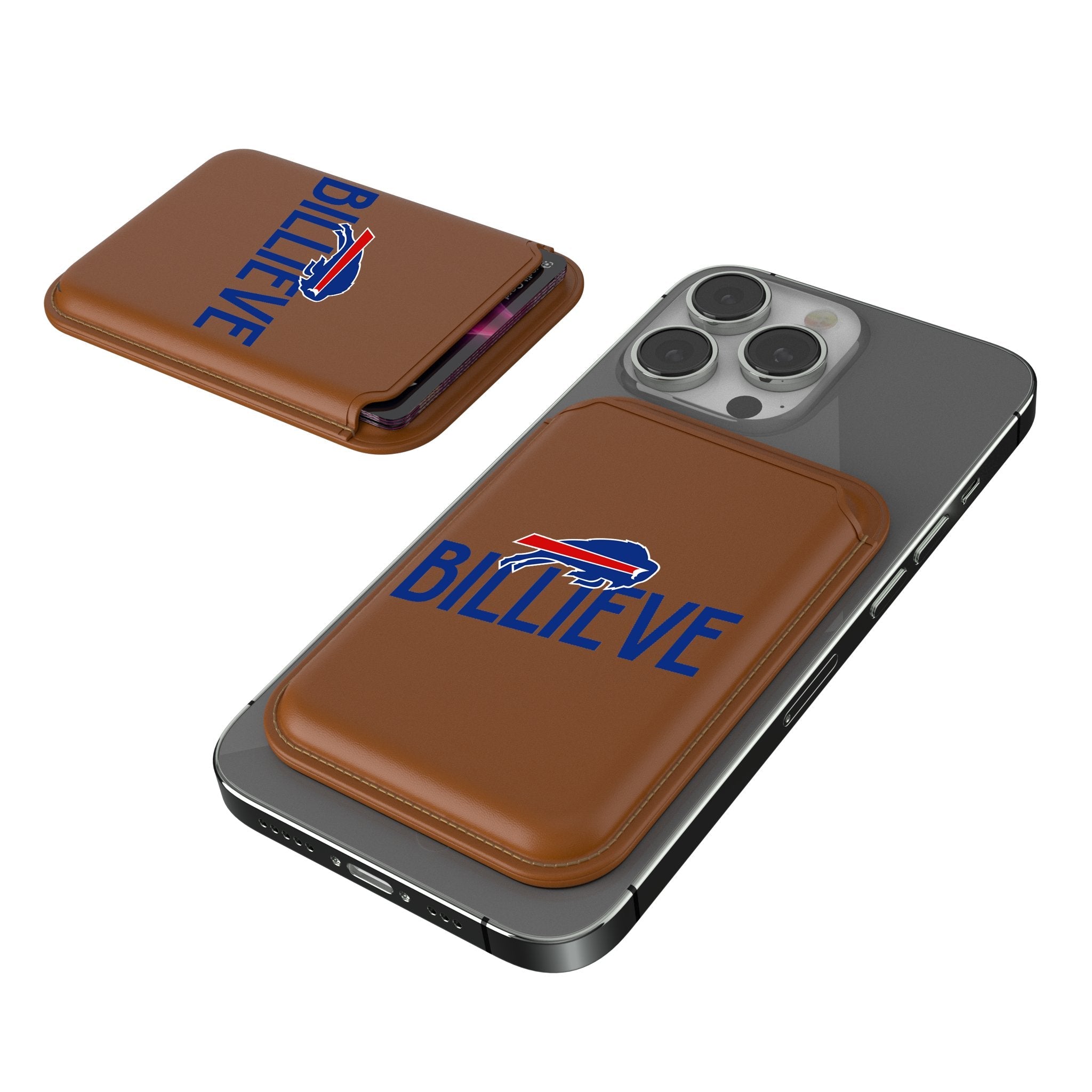 Buffalo Bills 2024 Illustrated Limited Edition Brown Magnetic Credit Card Wallet - Sports Gifts, Sports Memorabilia, Sports Collectibles, Fan Shop