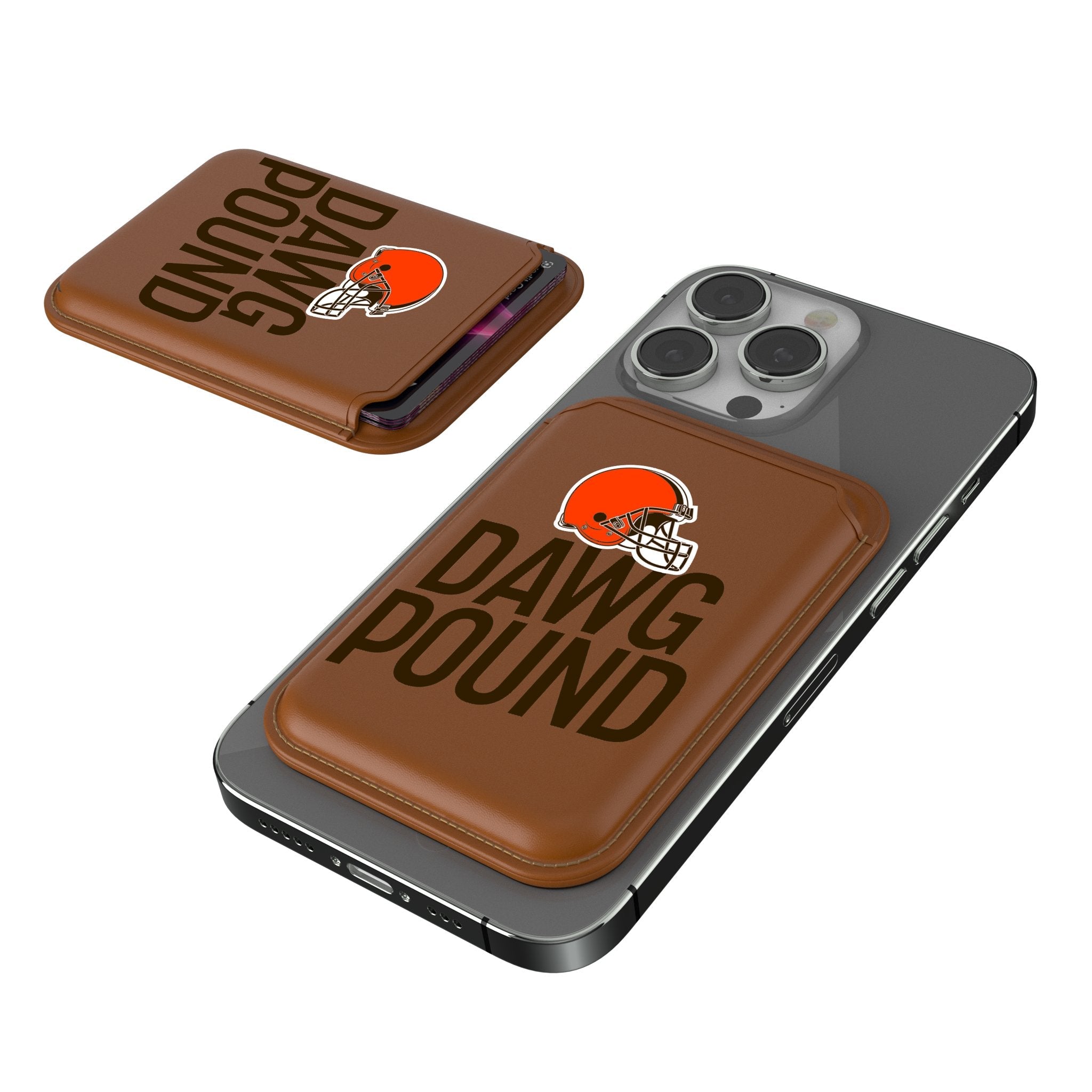 Cleveland Browns 2024 Illustrated Limited Edition Brown Magnetic Credit Card Wallet - Sports Gifts, Sports Memorabilia, Sports Collectibles, Fan Shop