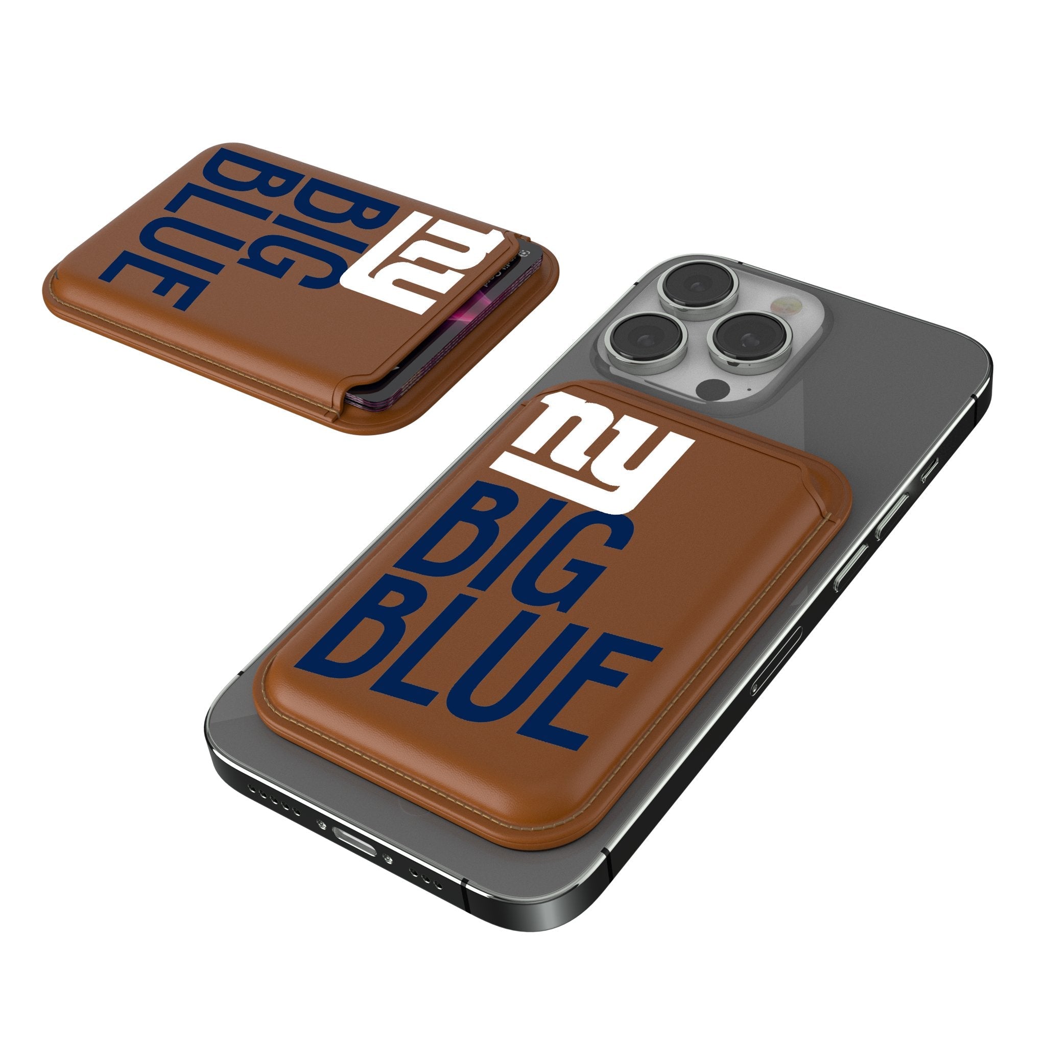 New York Giants 2024 Illustrated Limited Edition Brown Magnetic Credit Card Wallet - Sports Gifts, Sports Memorabilia, Sports Collectibles, Fan Shop