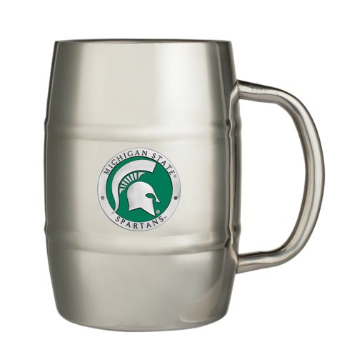 Michigan State University Keg Mug - Sports Gifts, Sports Memorabilia, Sports Collectibles, Fan Shop