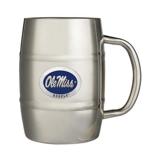 University of Mississippi "Ole Miss" Blue Logo Keg Mug - Sports Gifts, Sports Memorabilia, Sports Collectibles, Fan Shop
