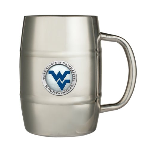 West Virginia University Keg Mug - Sports Gifts, Sports Memorabilia, Sports Collectibles, Fan Shop