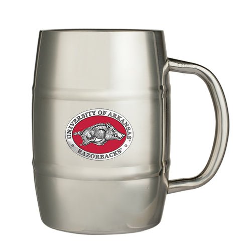 University of Arkansas Keg Mug - Sports Gifts, Sports Memorabilia, Sports Collectibles, Fan Shop