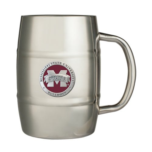 Mississippi State University Bulldogs "M" Logo Keg Mug - Sports Gifts, Sports Memorabilia, Sports Collectibles, Fan Shop