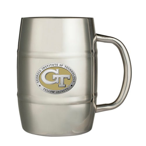 Georgia Tech GT Logo Keg Mug - Sports Gifts, Sports Memorabilia, Sports Collectibles, Fan Shop
