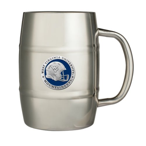 West Virginia University Helmet Keg Mug - Sports Gifts, Sports Memorabilia, Sports Collectibles, Fan Shop