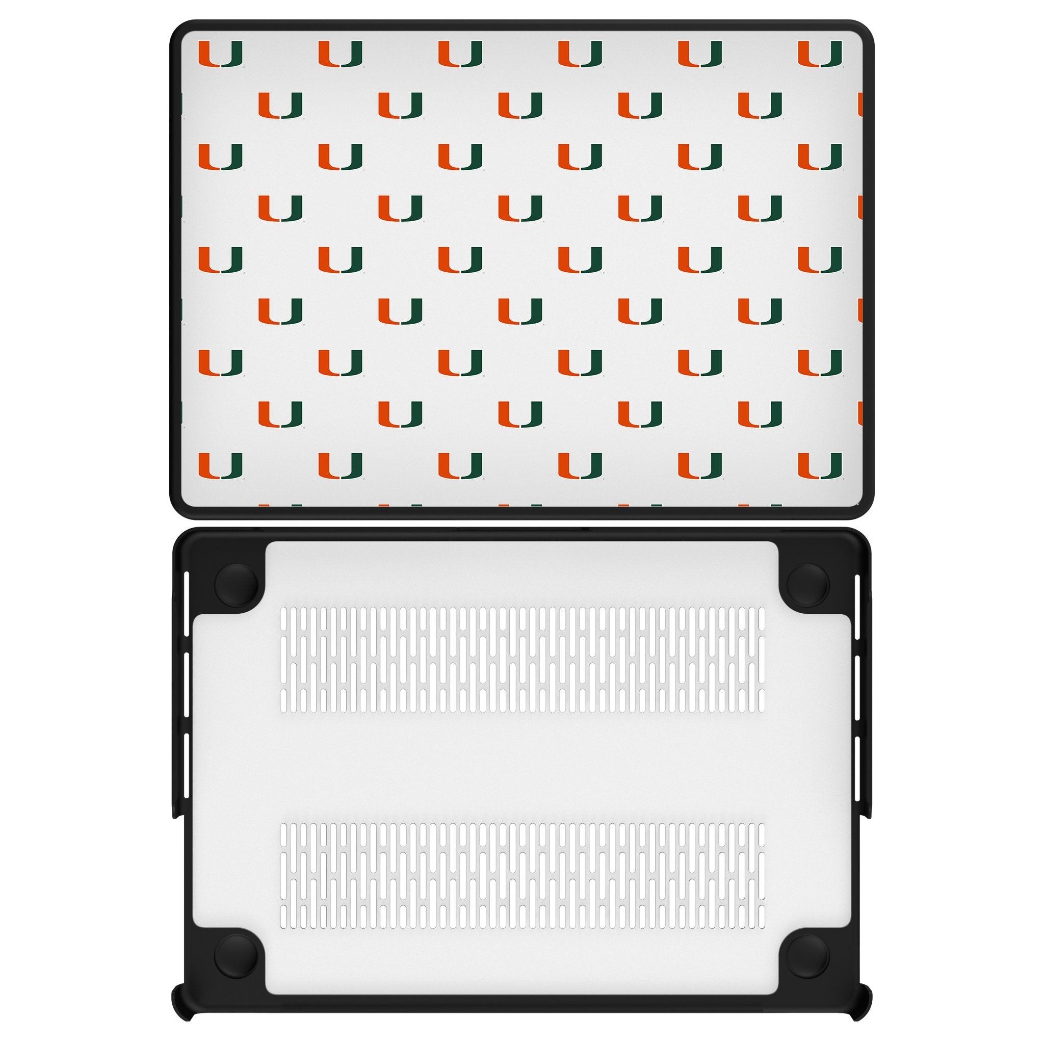 University of Miami Hurricanes Fashion Pattern Laptop Case for Apple MacBook - Sports Gifts, Sports Memorabilia, Sports Collectibles, Fan Shop