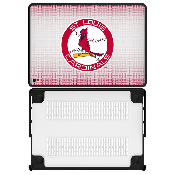 St Louis Cardinals 1966-1997 - Cooperstown Collection Linen Laptop Case for Apple MacBook - Sports Gifts, Sports Memorabilia, Sports Collectibles, Fan Shop