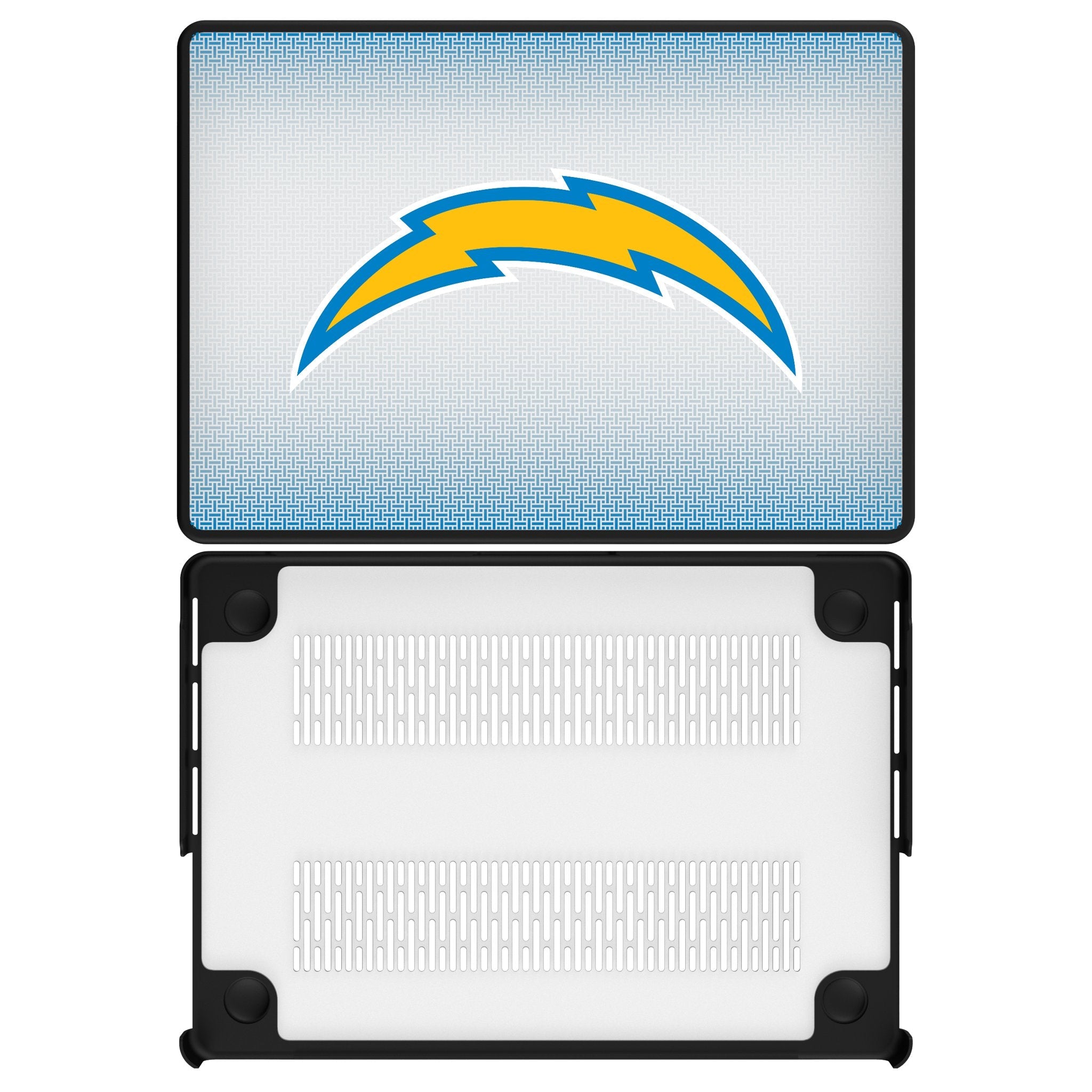 Los Angeles Chargers Linen Laptop Case for Apple MacBook - Sports Gifts, Sports Memorabilia, Sports Collectibles, Fan Shop