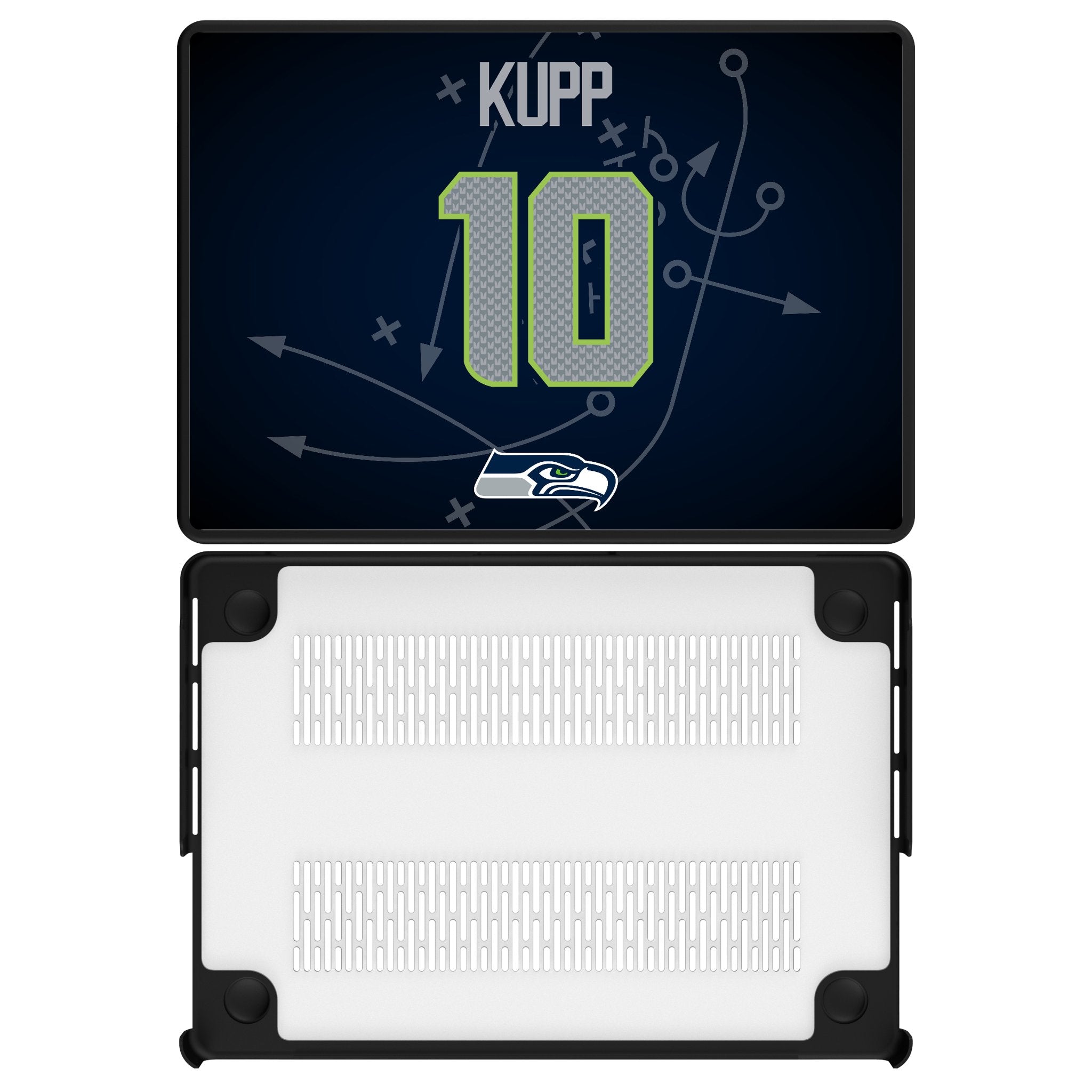 Cooper Kupp Seattle Seahawks 10 Game Tactic Laptop Case for Apple MacBook - Sports Gifts, Sports Memorabilia, Sports Collectibles, Fan Shop