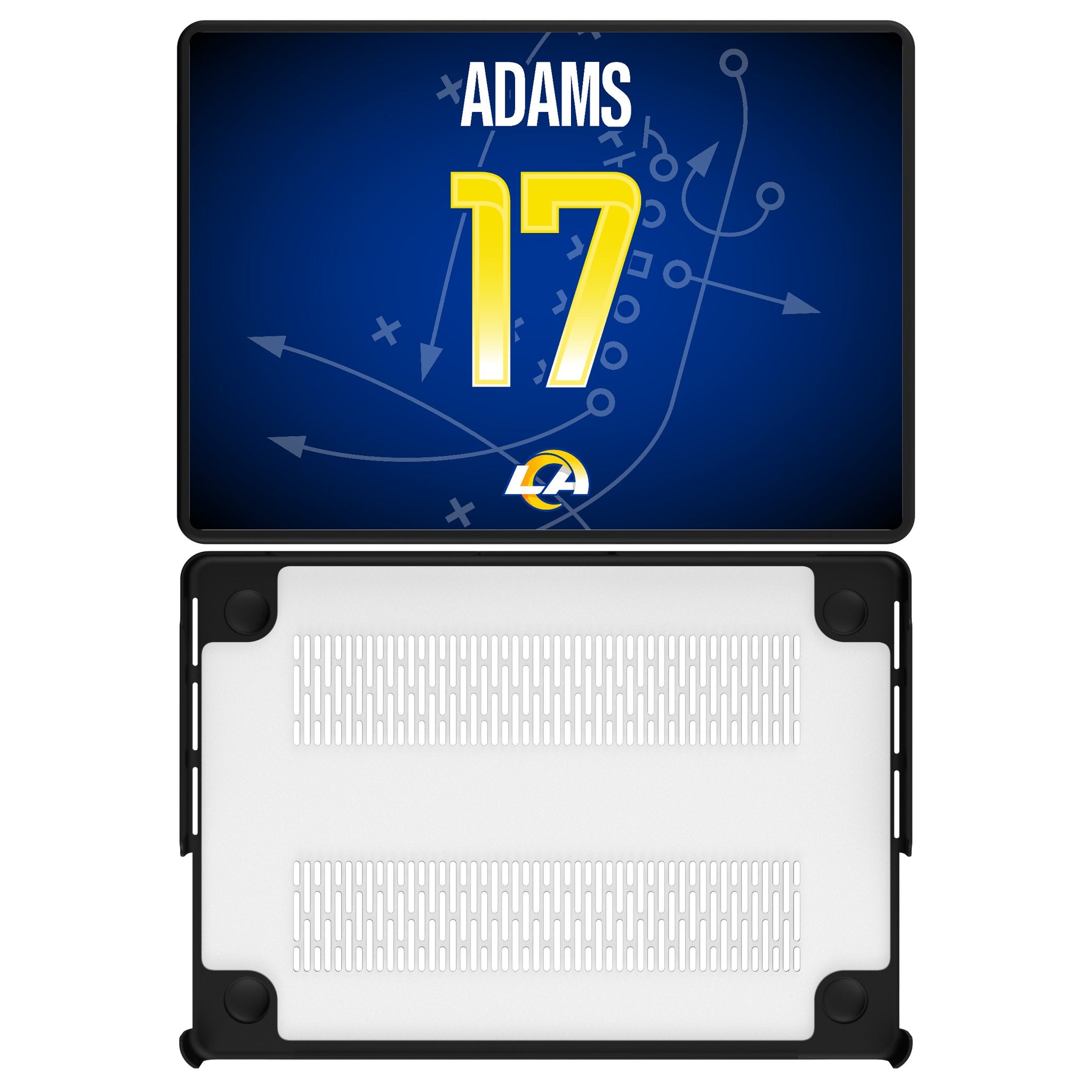 Davante Adams Los Angeles Rams 17 Game Tactic Laptop Case for Apple MacBook - Sports Gifts, Sports Memorabilia, Sports Collectibles, Fan Shop