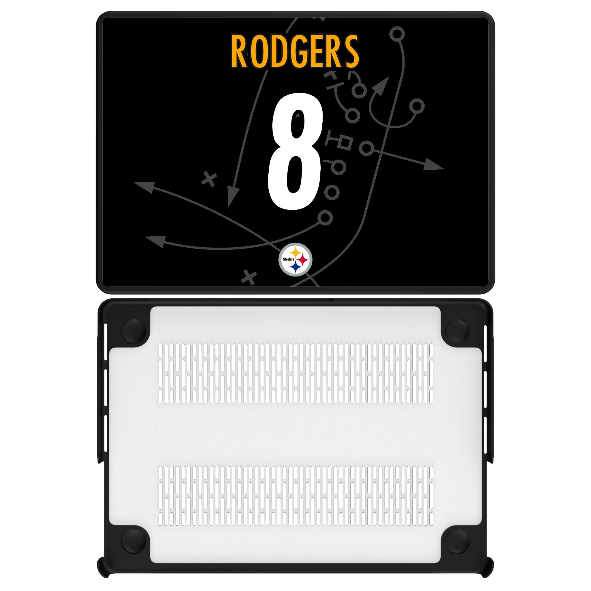 Aaron Rodgers Pittsburgh Steelers 8 Game Tactic Laptop Case for Apple MacBook - Sports Gifts, Sports Memorabilia, Sports Collectibles, Fan Shop