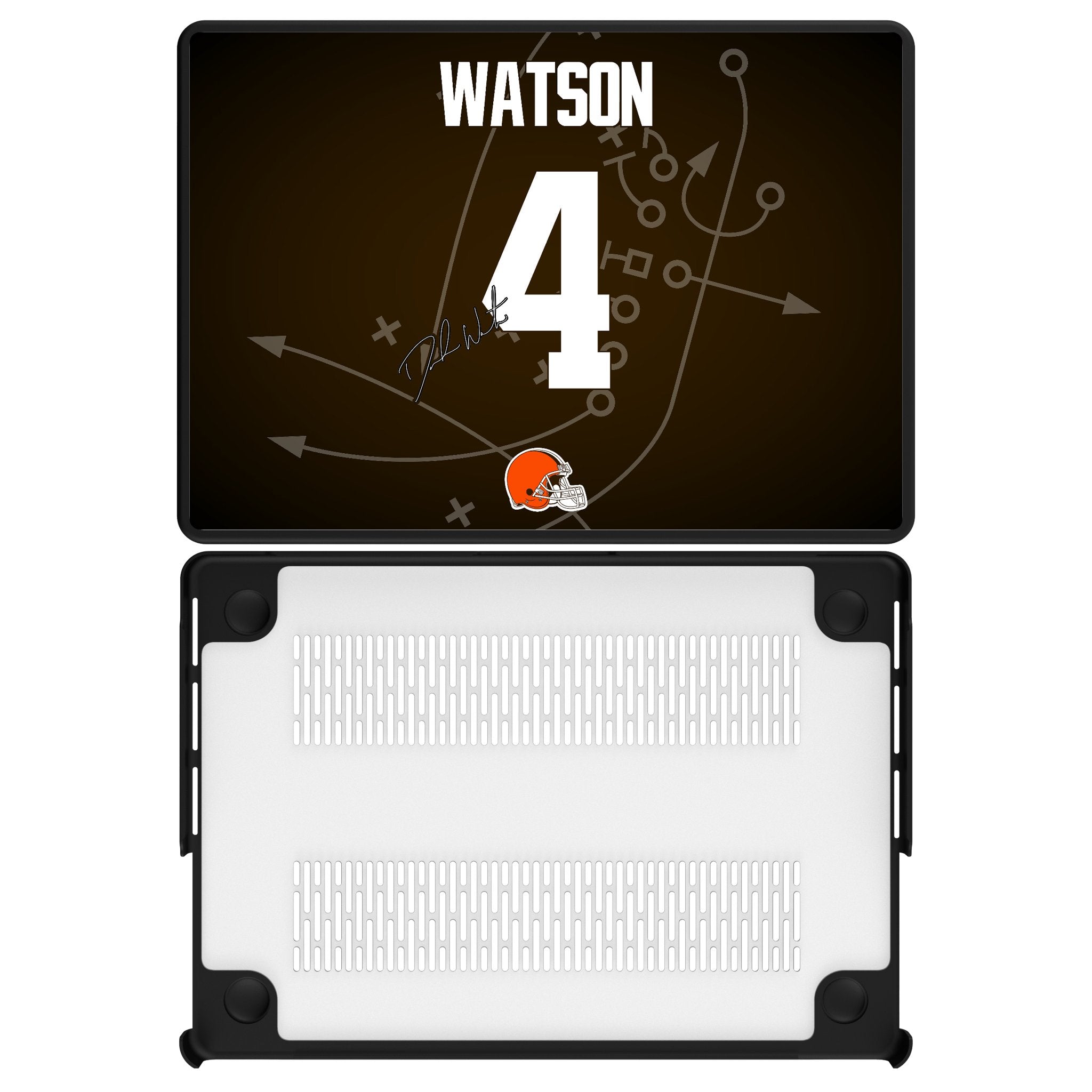Deshaun Watson Cleveland Browns 4 Game Tactic Laptop Case for Apple MacBook - Sports Gifts, Sports Memorabilia, Sports Collectibles, Fan Shop