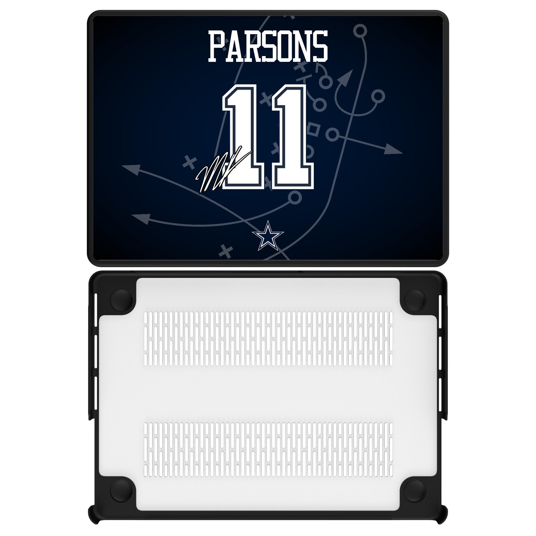 Micah Parsons Dallas Cowboys 11 Game Tactic Laptop Case for Apple MacBook - Sports Gifts, Sports Memorabilia, Sports Collectibles, Fan Shop