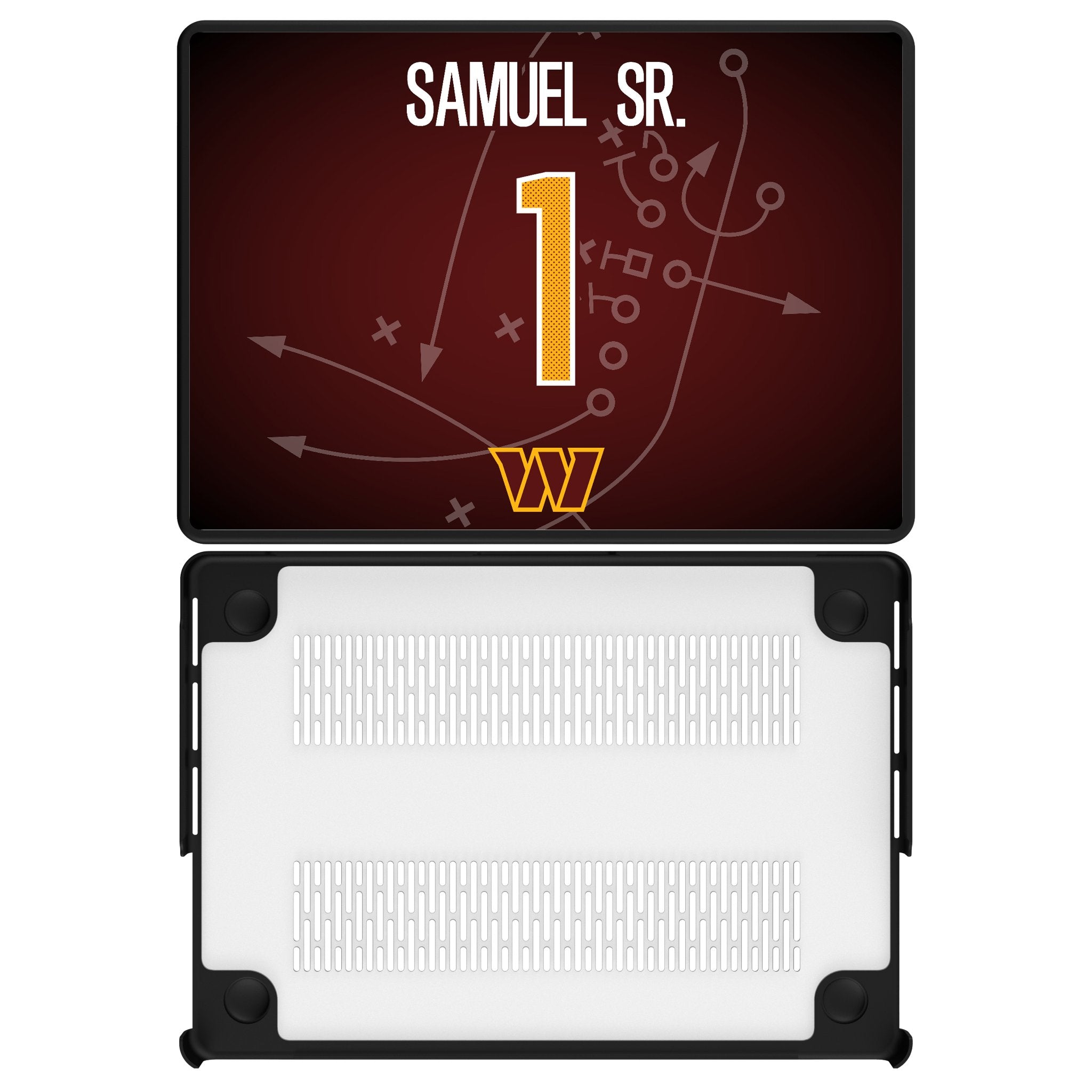 Deebo Samuel Sr. Washington Commanders 1 Game Tactic Laptop Case for Apple MacBook - Sports Gifts, Sports Memorabilia, Sports Collectibles, Fan Shop