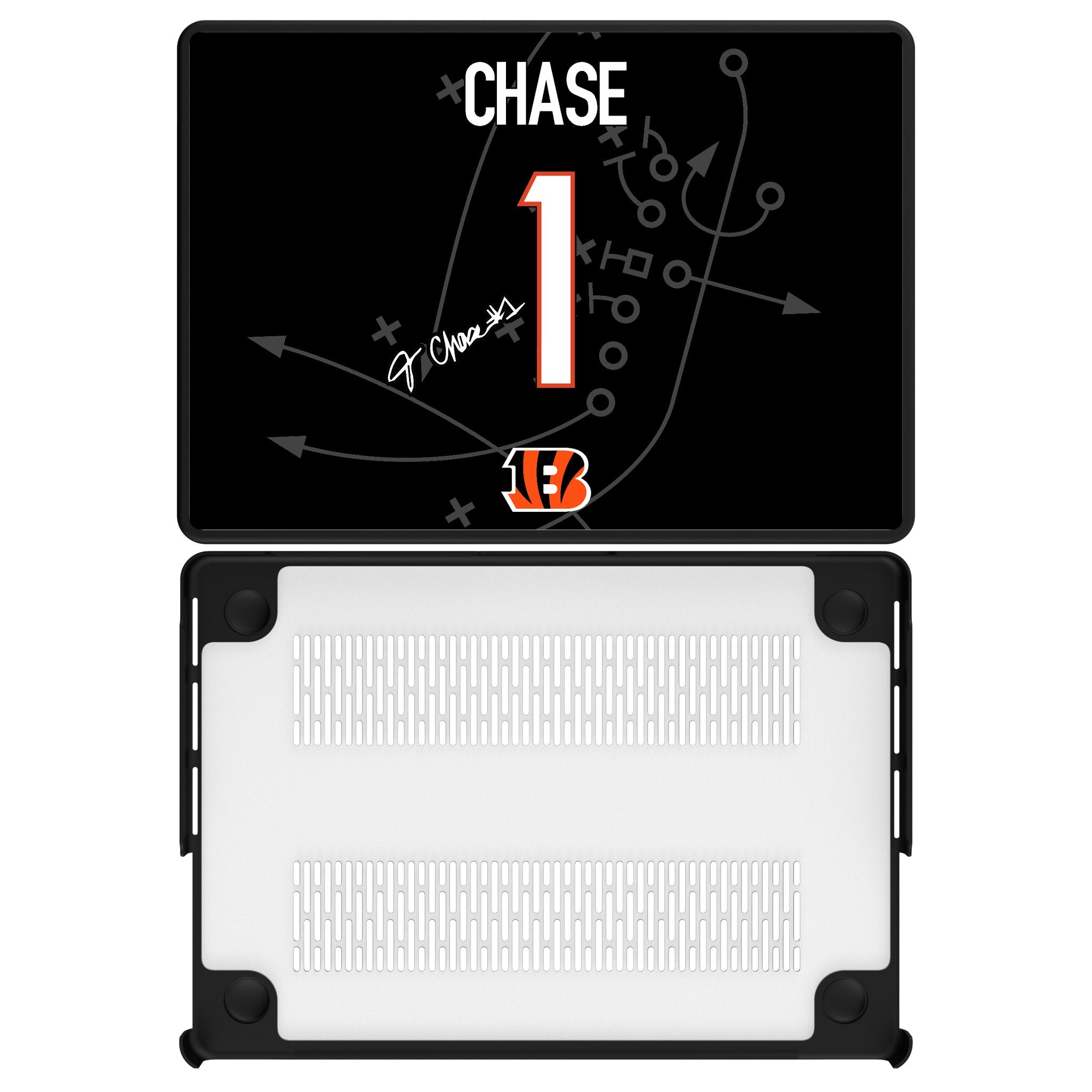 Ja'Marr Chase Cincinnati Bengals 1 Game Tactic Laptop Case for Apple MacBook - Sports Gifts, Sports Memorabilia, Sports Collectibles, Fan Shop