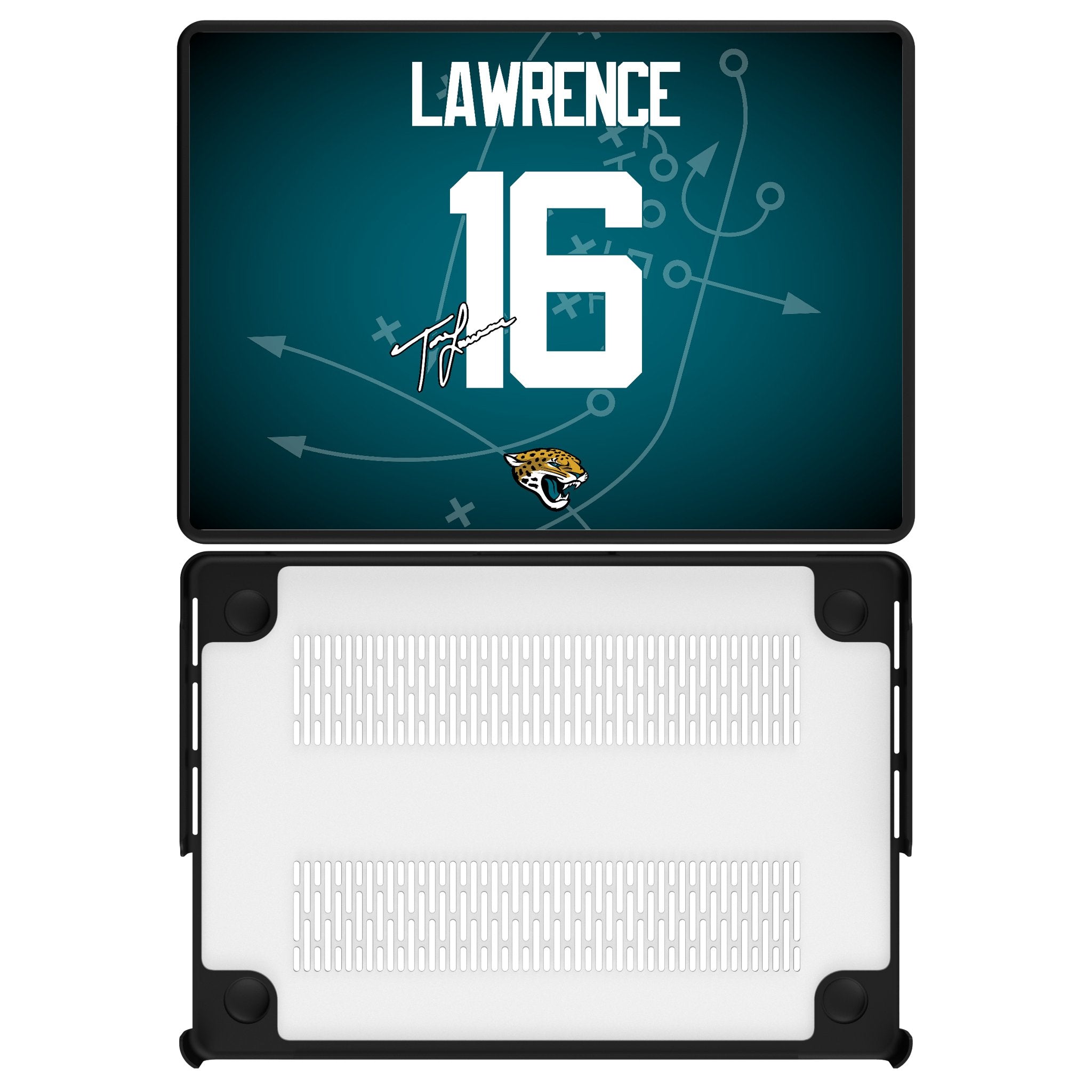 Trevor Lawrence Jacksonville Jaguars 16 Game Tactic Laptop Case for Apple MacBook - Sports Gifts, Sports Memorabilia, Sports Collectibles, Fan Shop