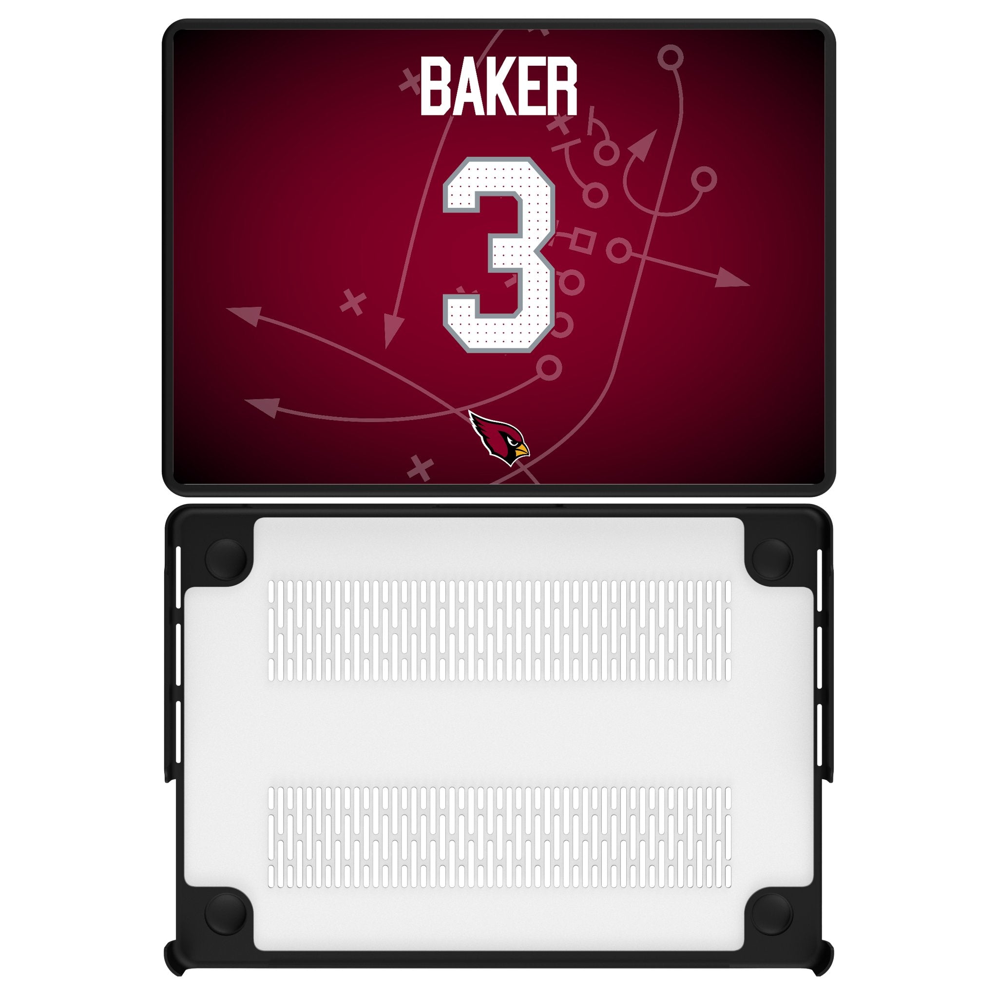 Budda Baker Arizona Cardinals 3 Game Tactic Laptop Case for Apple MacBook - Sports Gifts, Sports Memorabilia, Sports Collectibles, Fan Shop