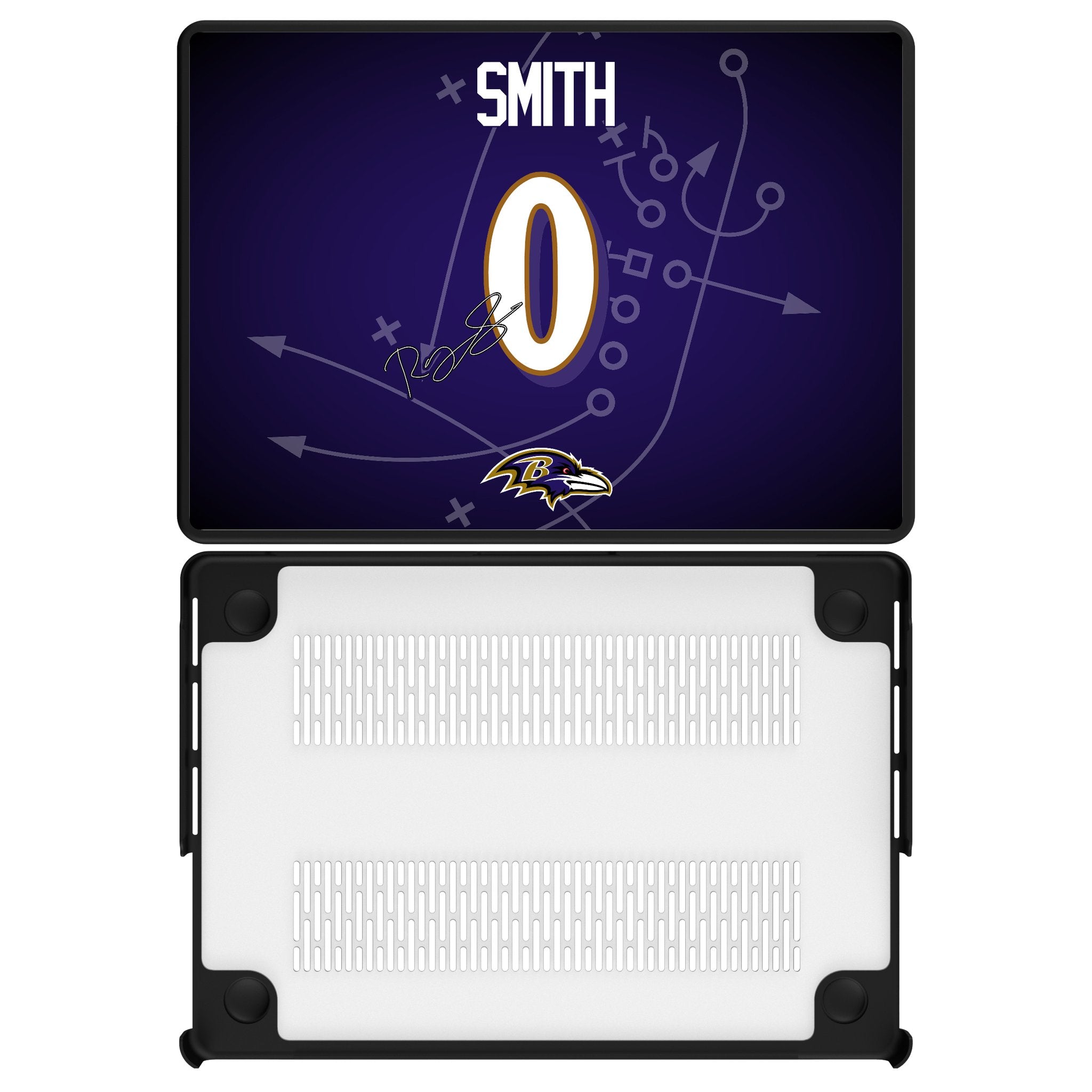 Roquan Smith Baltimore Ravens 0 Game Tactic Laptop Case for Apple MacBook - Sports Gifts, Sports Memorabilia, Sports Collectibles, Fan Shop