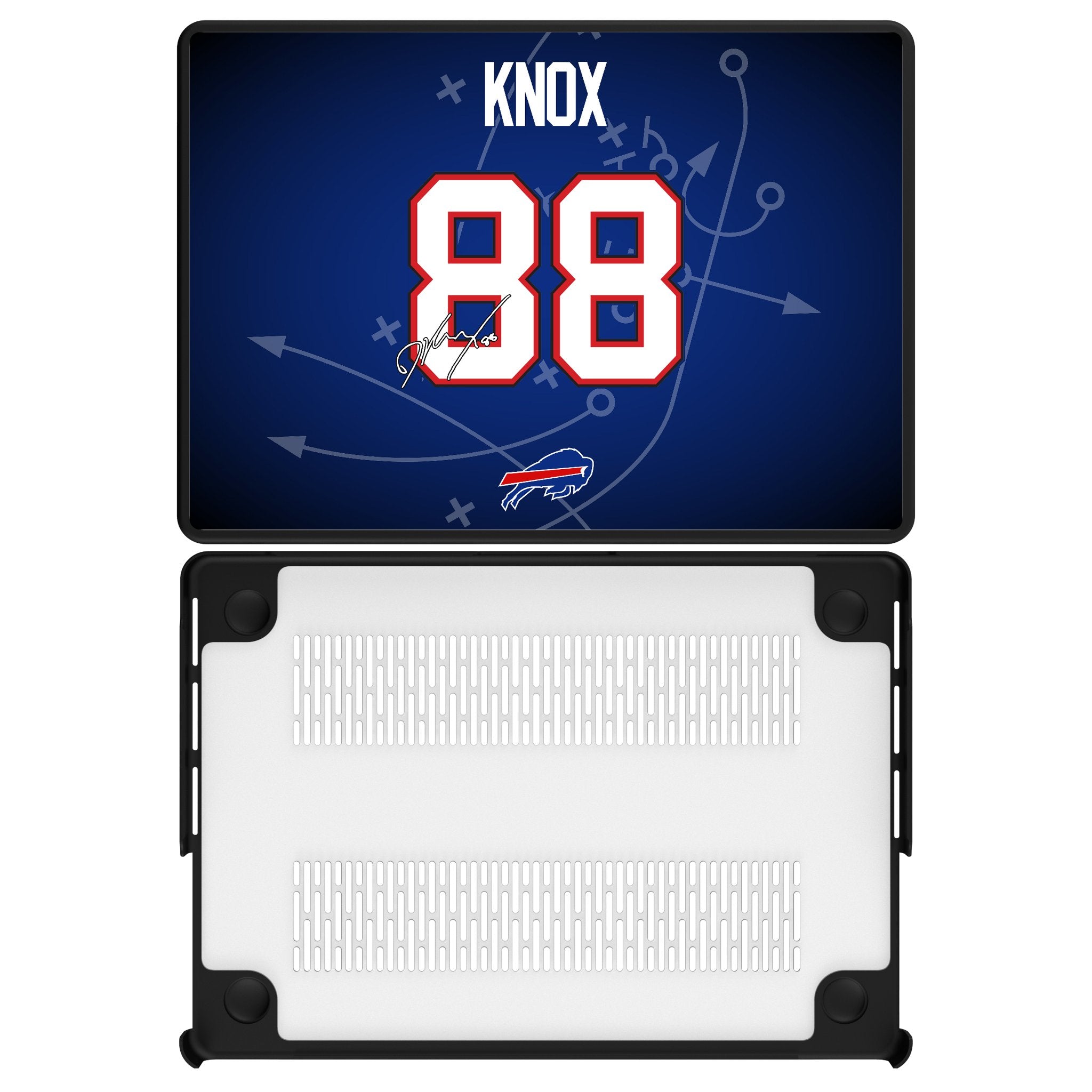 Dawson Knox Buffalo Bills 88 Game Tactic Laptop Case for Apple MacBook - Sports Gifts, Sports Memorabilia, Sports Collectibles, Fan Shop