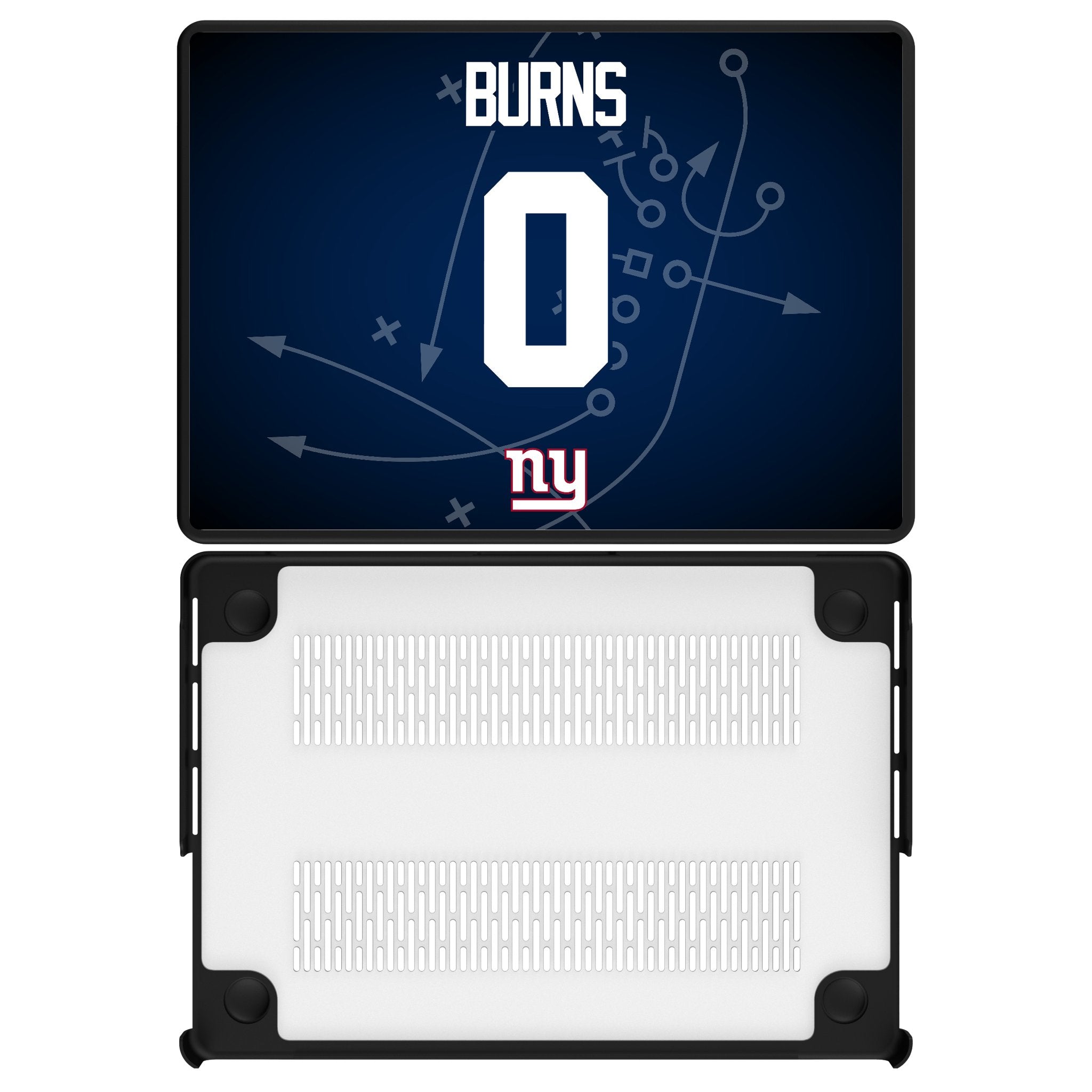 Brian Burns New York Giants 0 Game Tactic Laptop Case for Apple MacBook - Sports Gifts, Sports Memorabilia, Sports Collectibles, Fan Shop